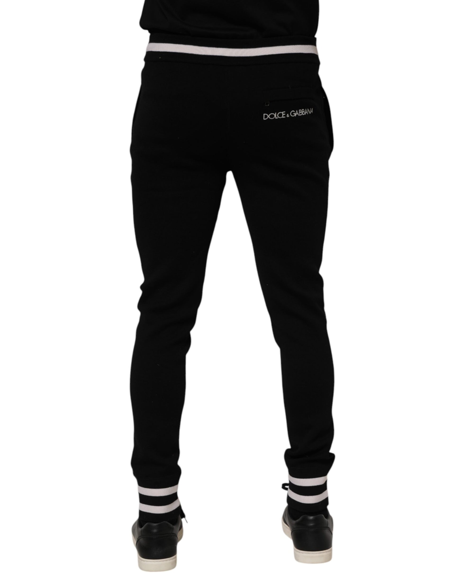 Dolce & Gabbana Black Athletic Pants for Men side view