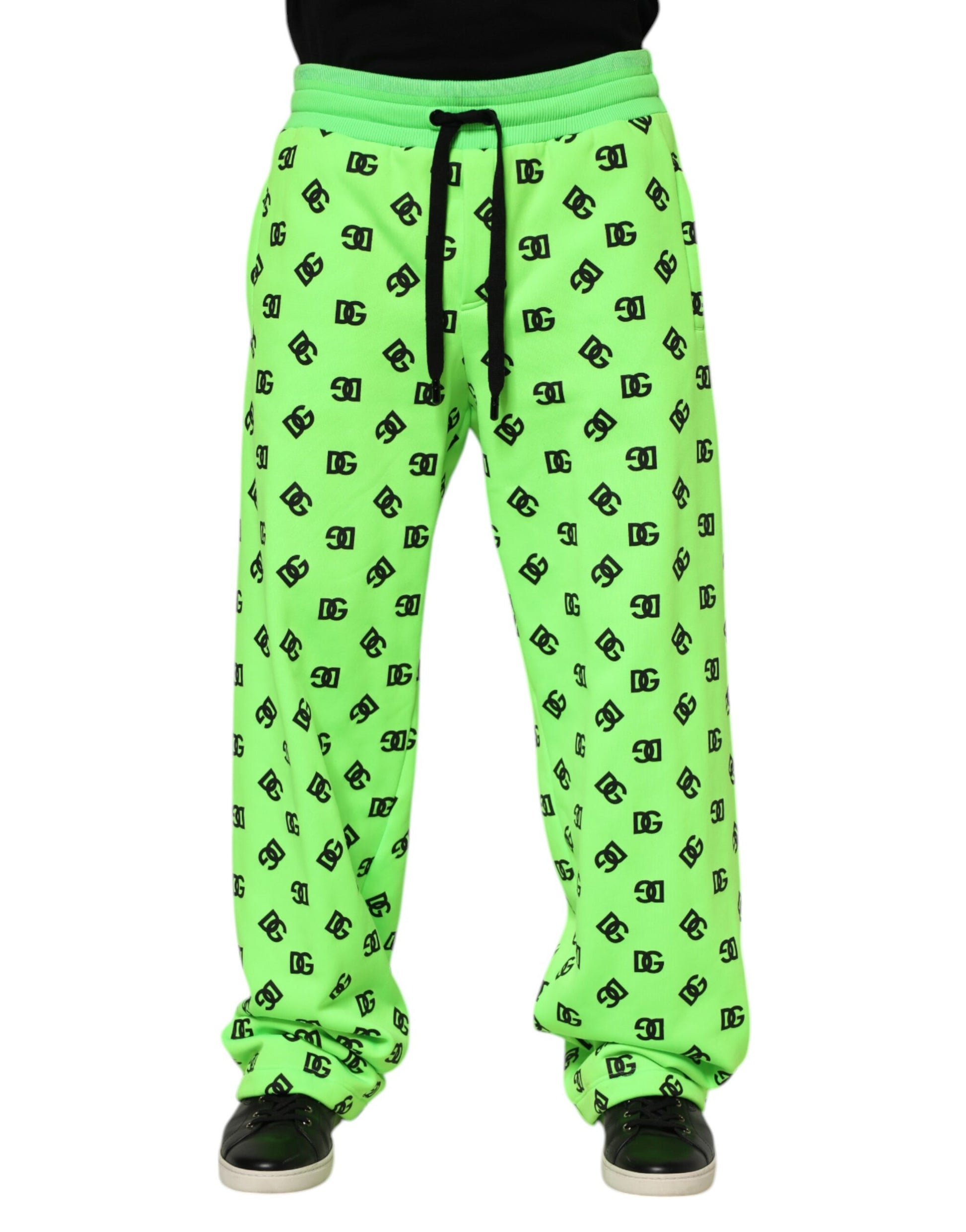 Dolce & Gabbana Green Athletic Pants for Men