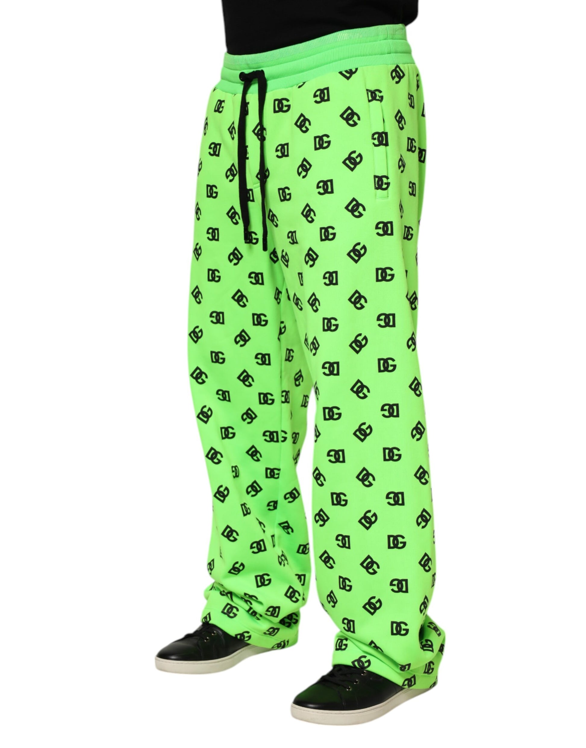 Dolce & Gabbana Green Athletic Pants for Men detail view