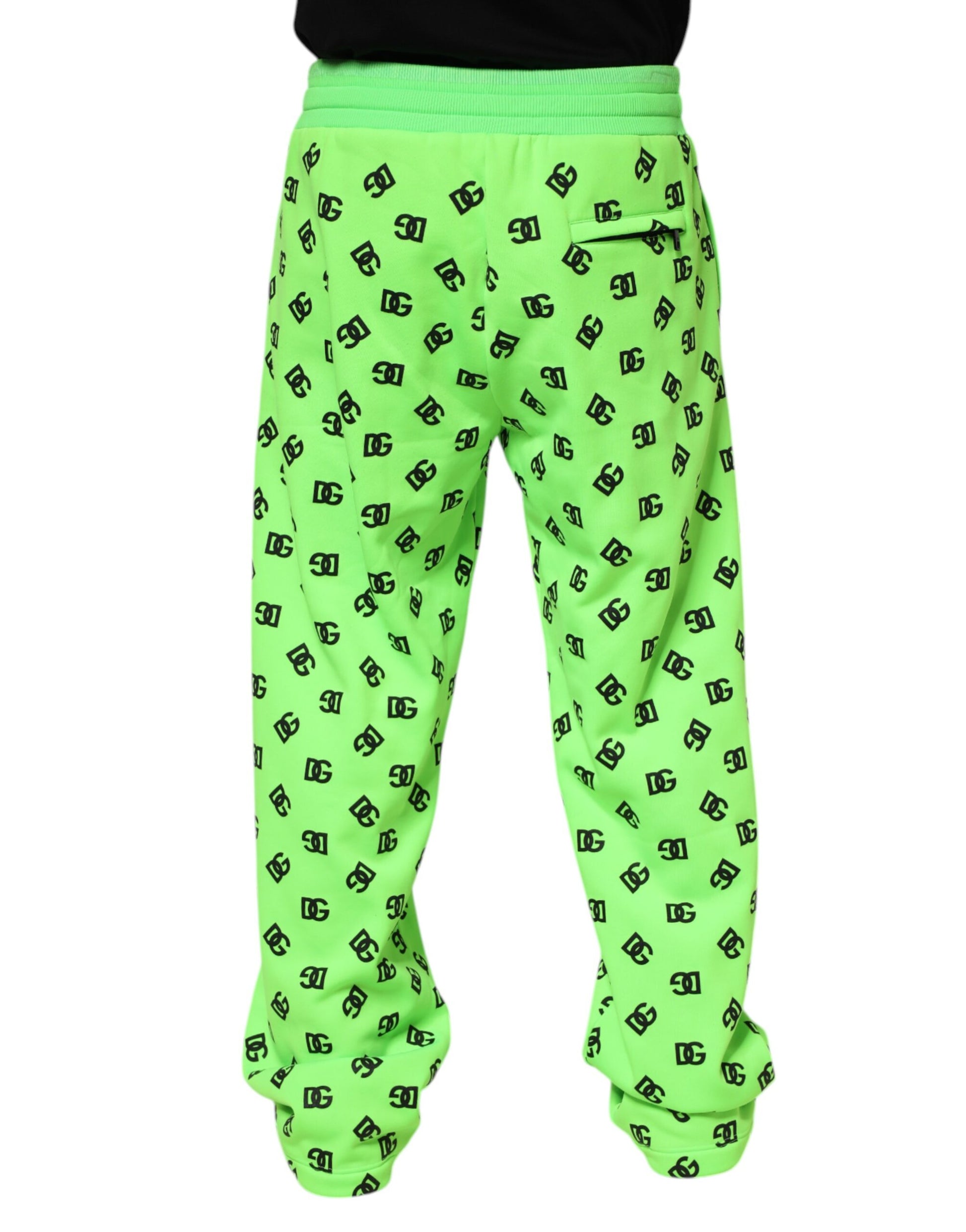 Dolce & Gabbana Green Athletic Pants for Men side view