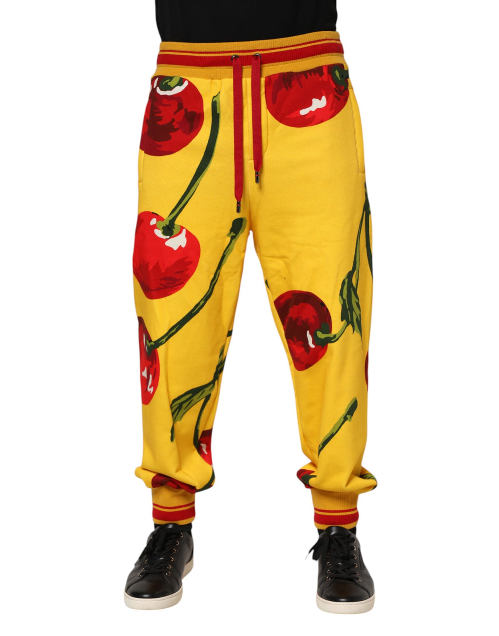 Dolce & Gabbana Yellow Athletic Pants for Men