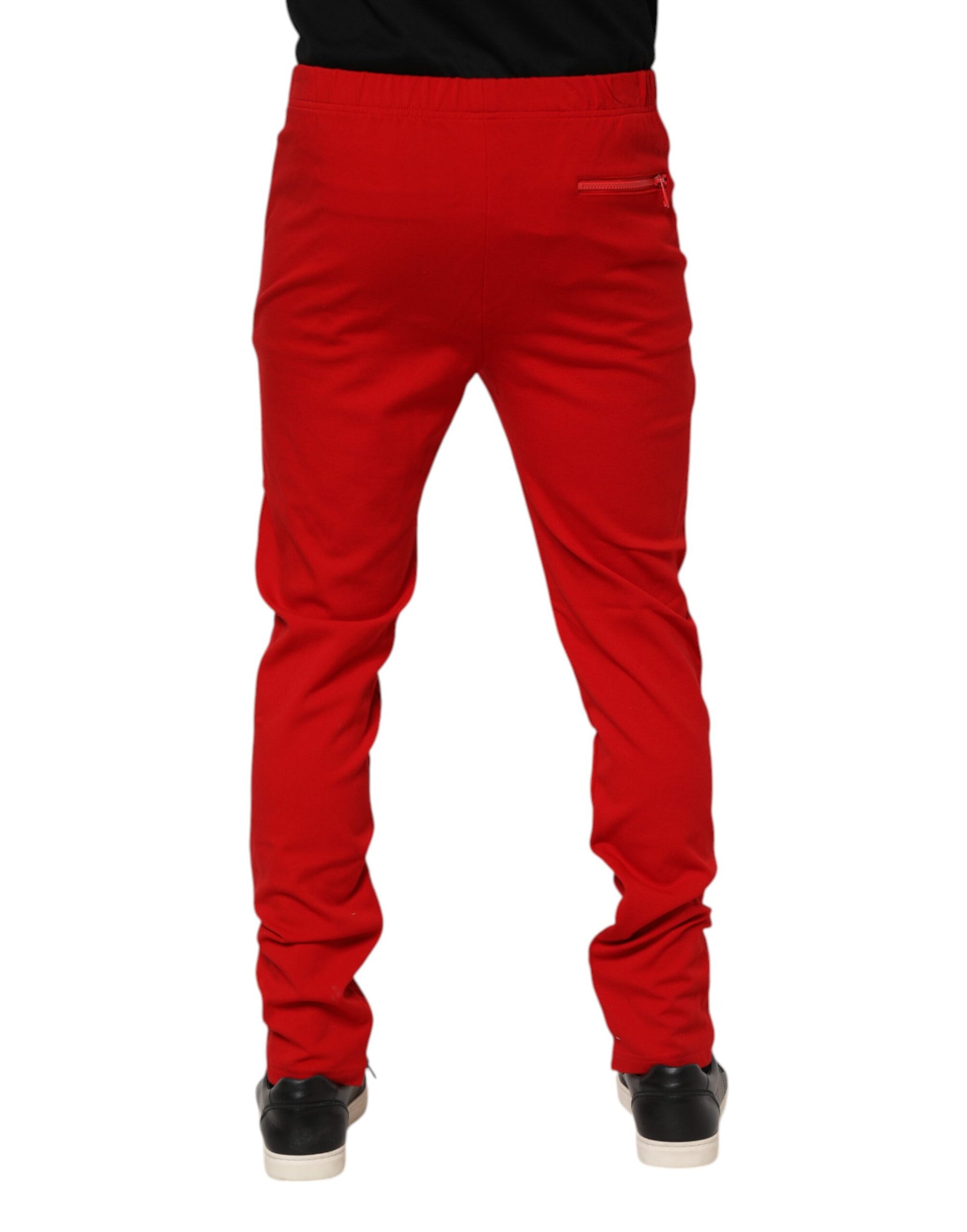 Dolce & Gabbana Red Athletic Pants for Men side view