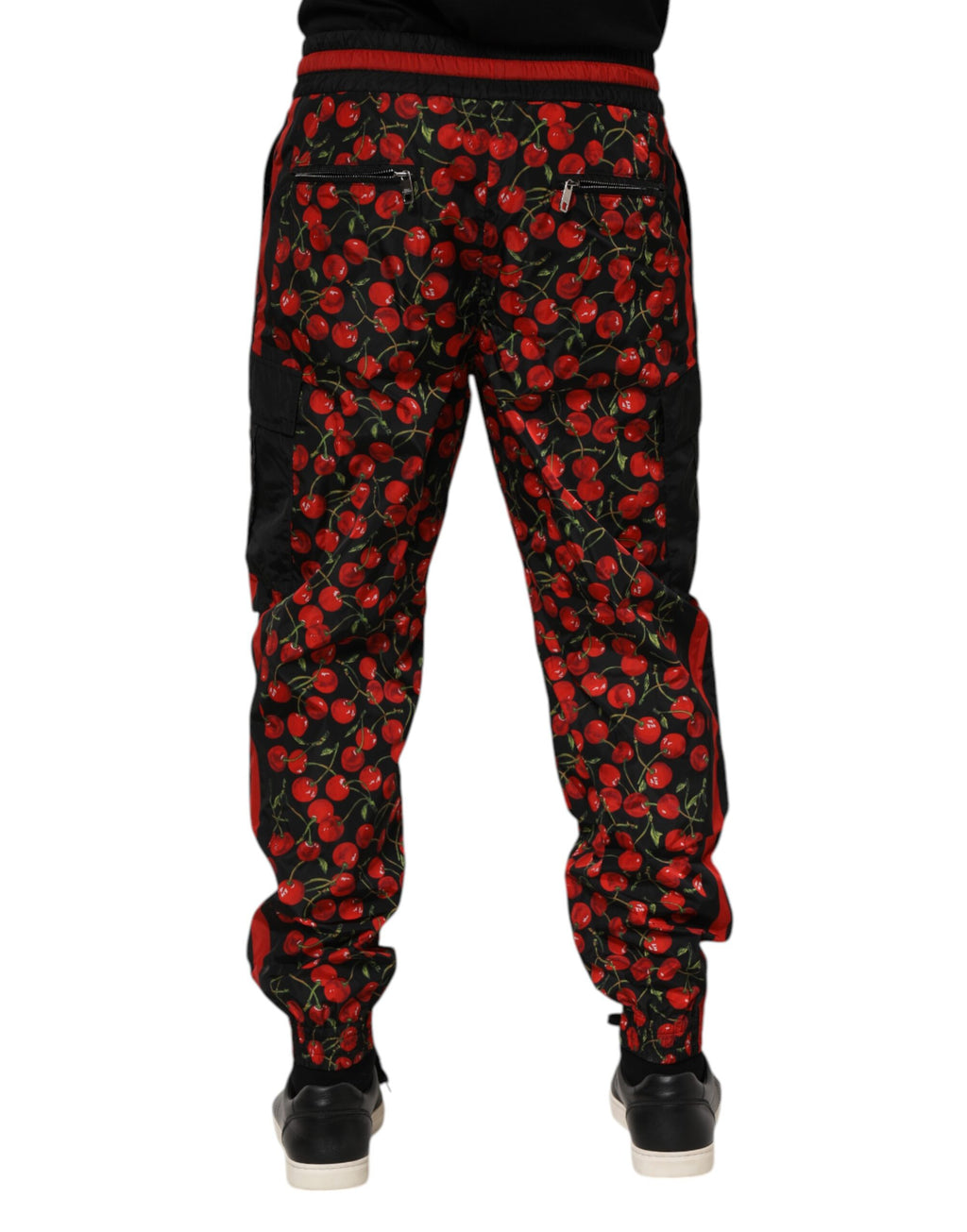 Dolce & Gabbana Pantalon de jogging Homme imprimé cerises noires et rouges