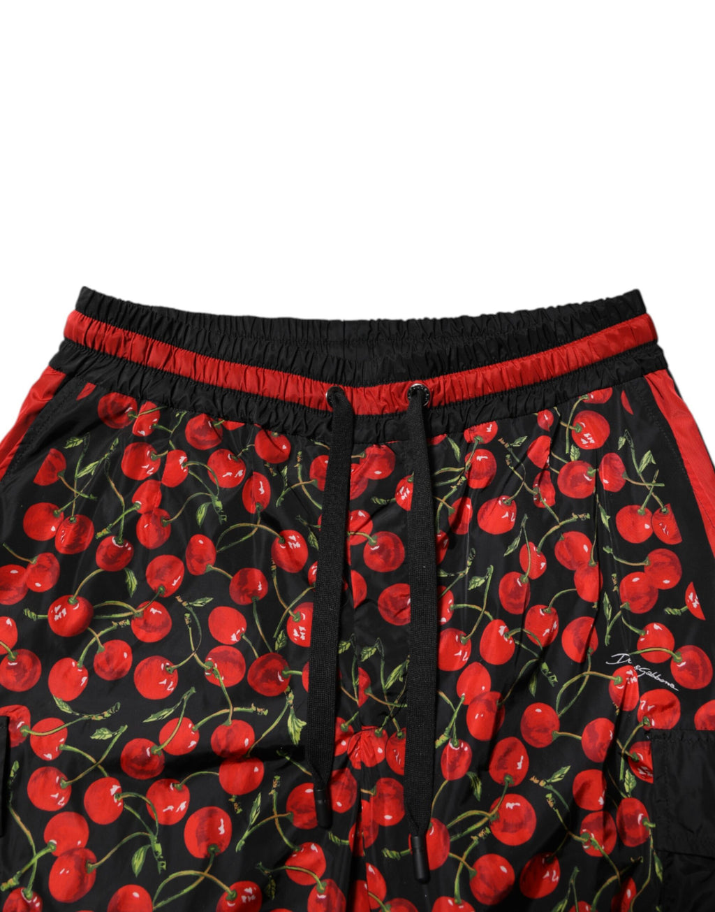 Dolce & Gabbana Pantalon de jogging Homme imprimé cerises noires et rouges