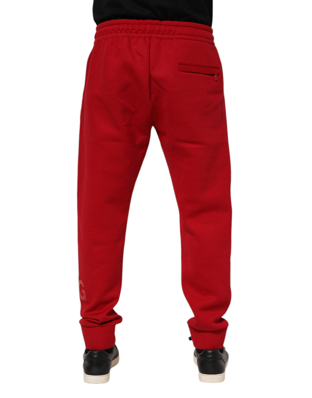 Dolce & Gabbana Red Athletic Pants for Men side view