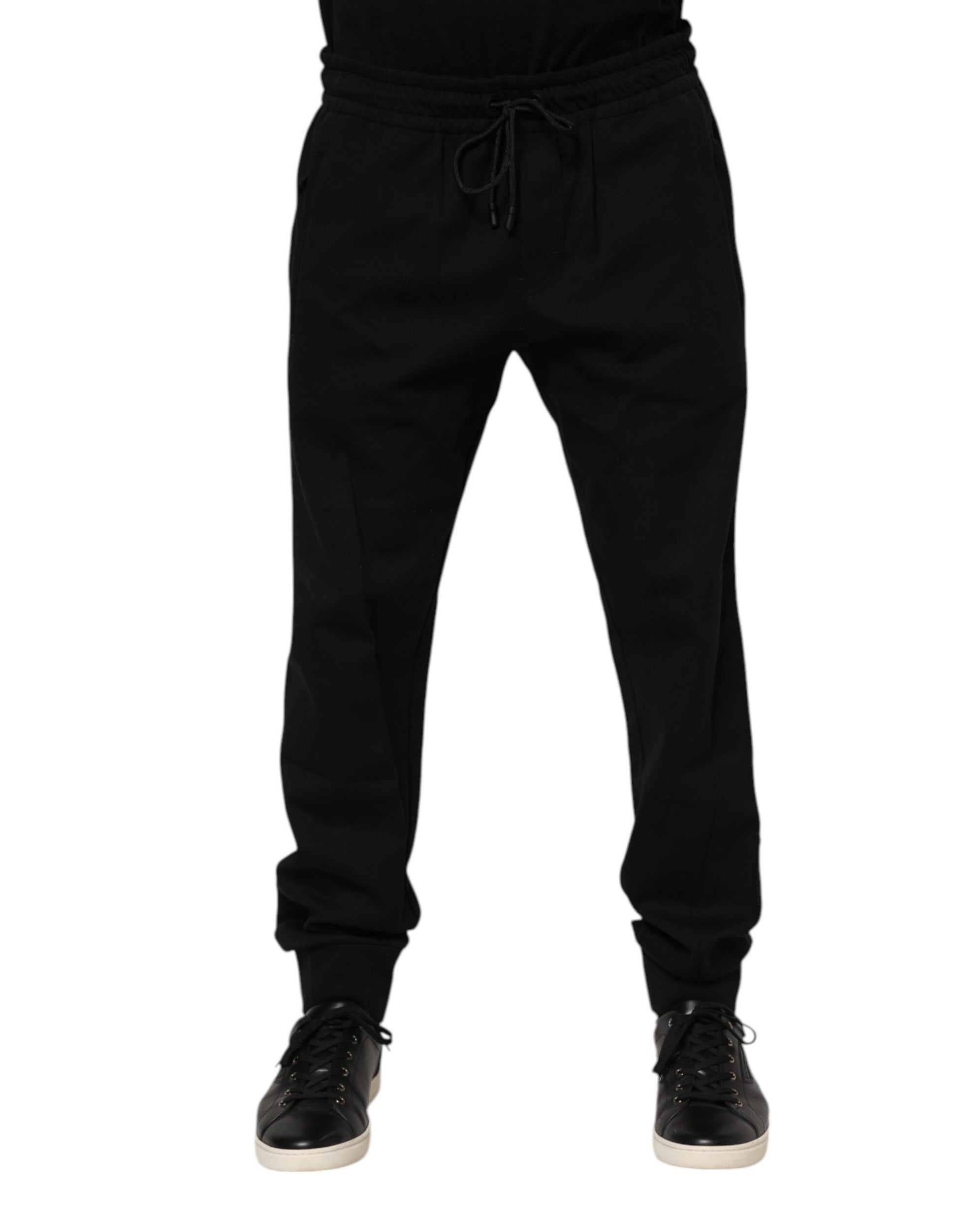 Dolce & Gabbana Black Athletic Pants for Men