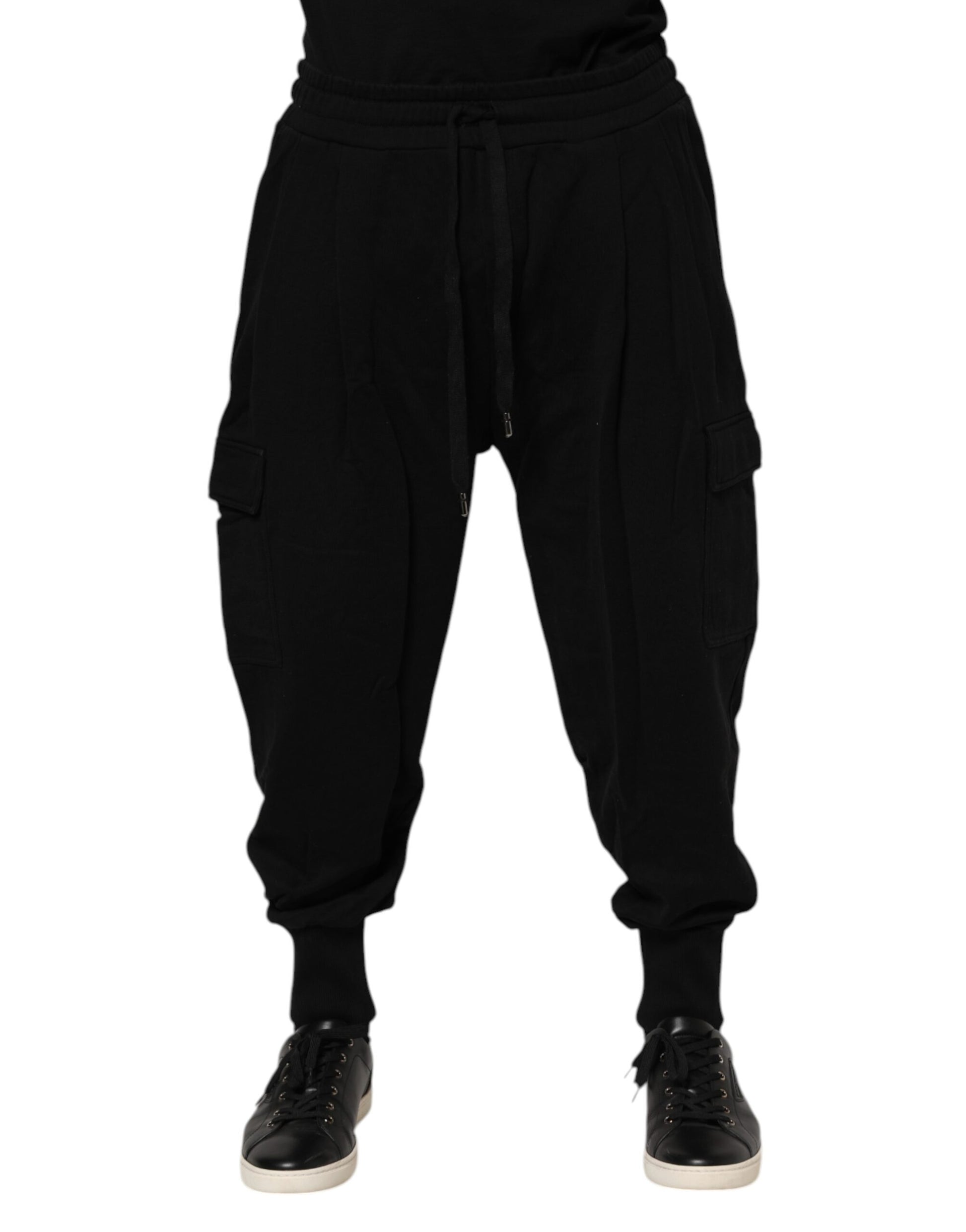 Dolce & Gabbana Black Athletic Pants for Men