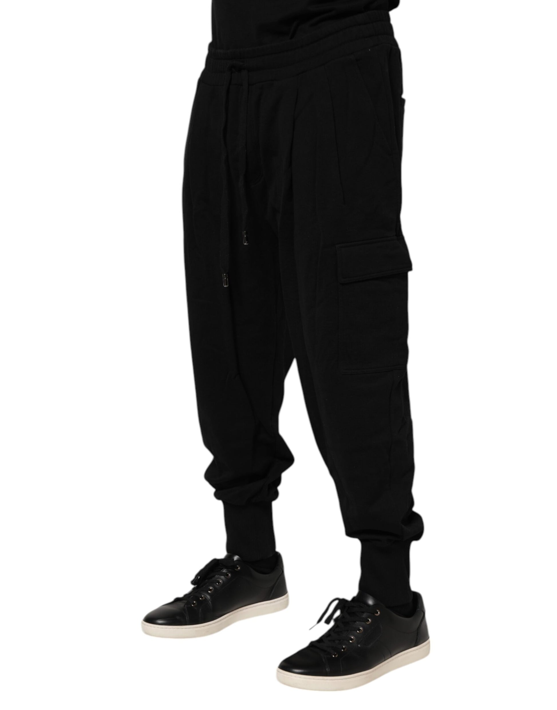 Dolce & Gabbana Black Athletic Pants for Men detail view