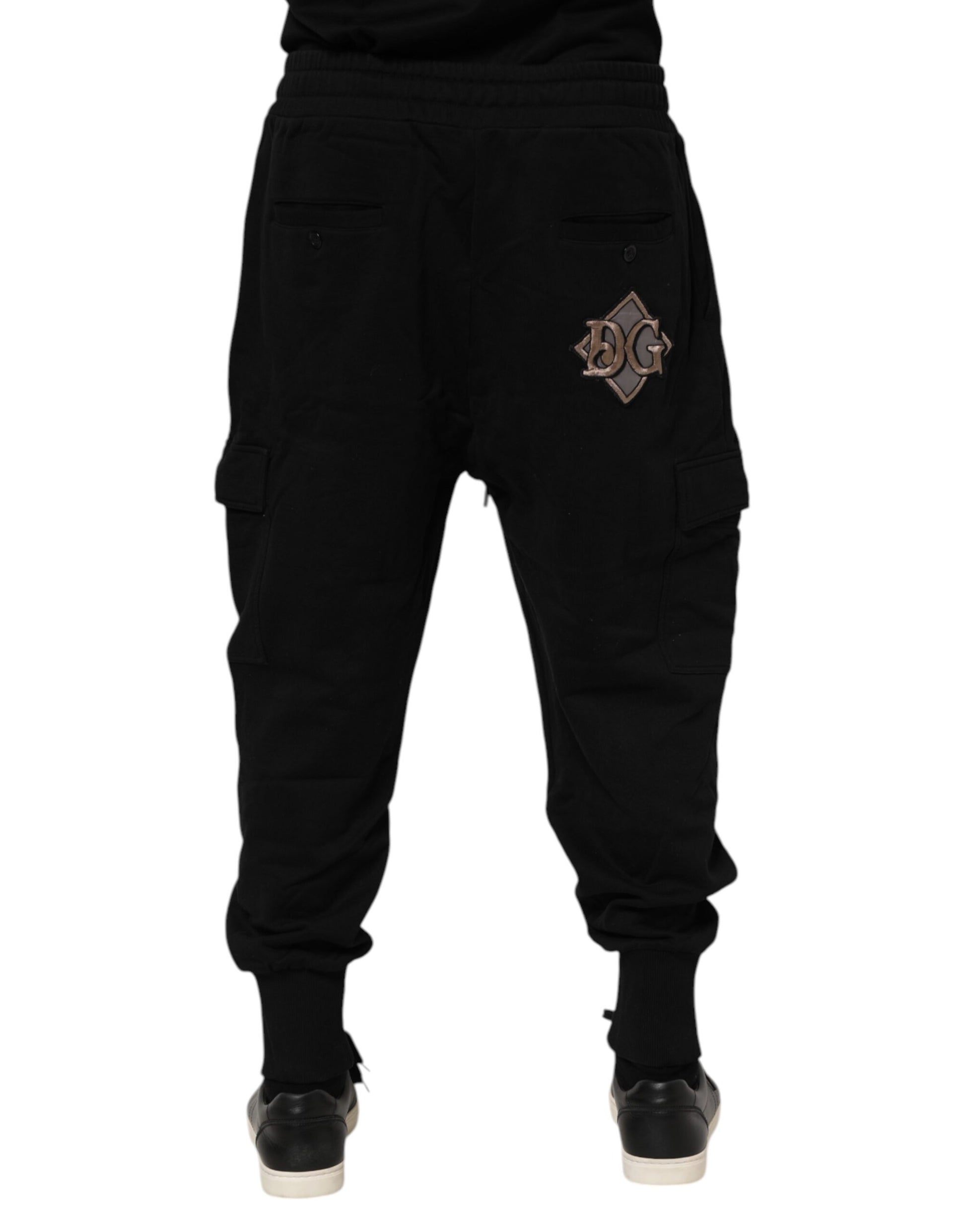 Dolce & Gabbana Black Athletic Pants for Men side view