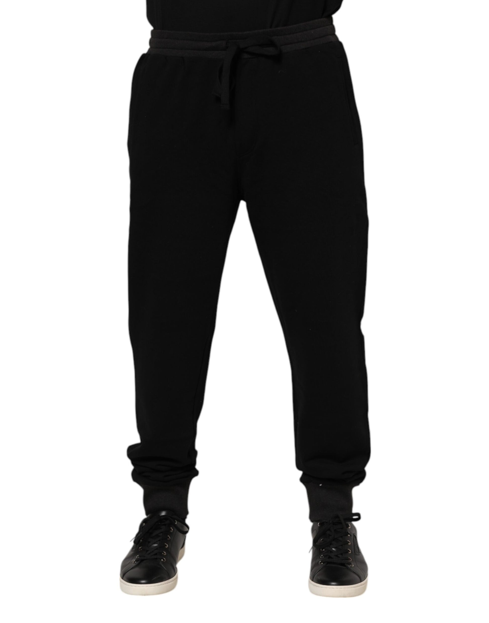 Dolce & Gabbana Black Athletic Pants for Men