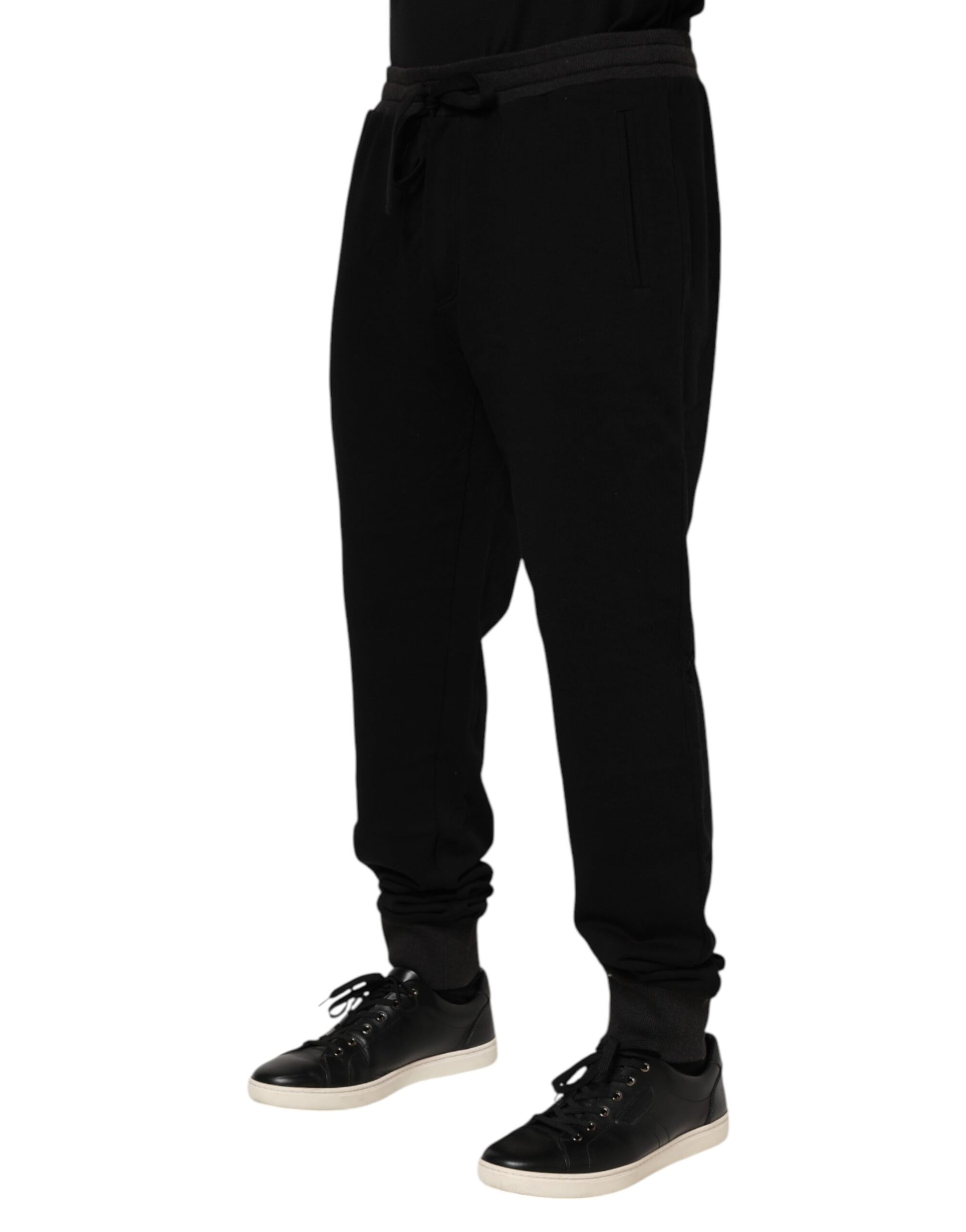 Dolce & Gabbana Black Athletic Pants for Men detail view
