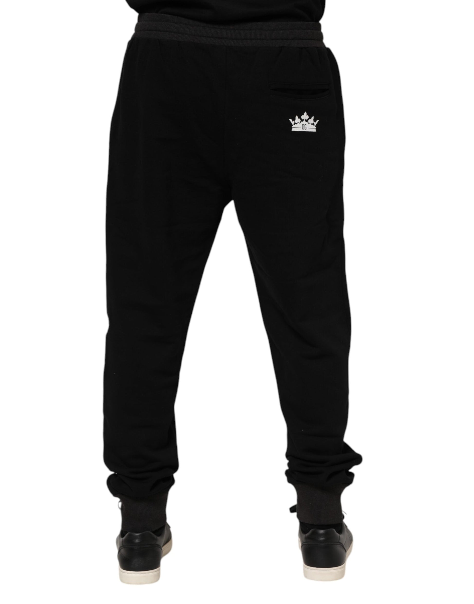 Dolce & Gabbana Black Athletic Pants for Men side view
