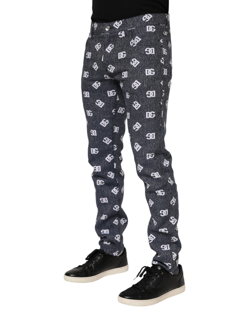 Dolce & Gabbana Grey Skinny Jeans for Men detail view