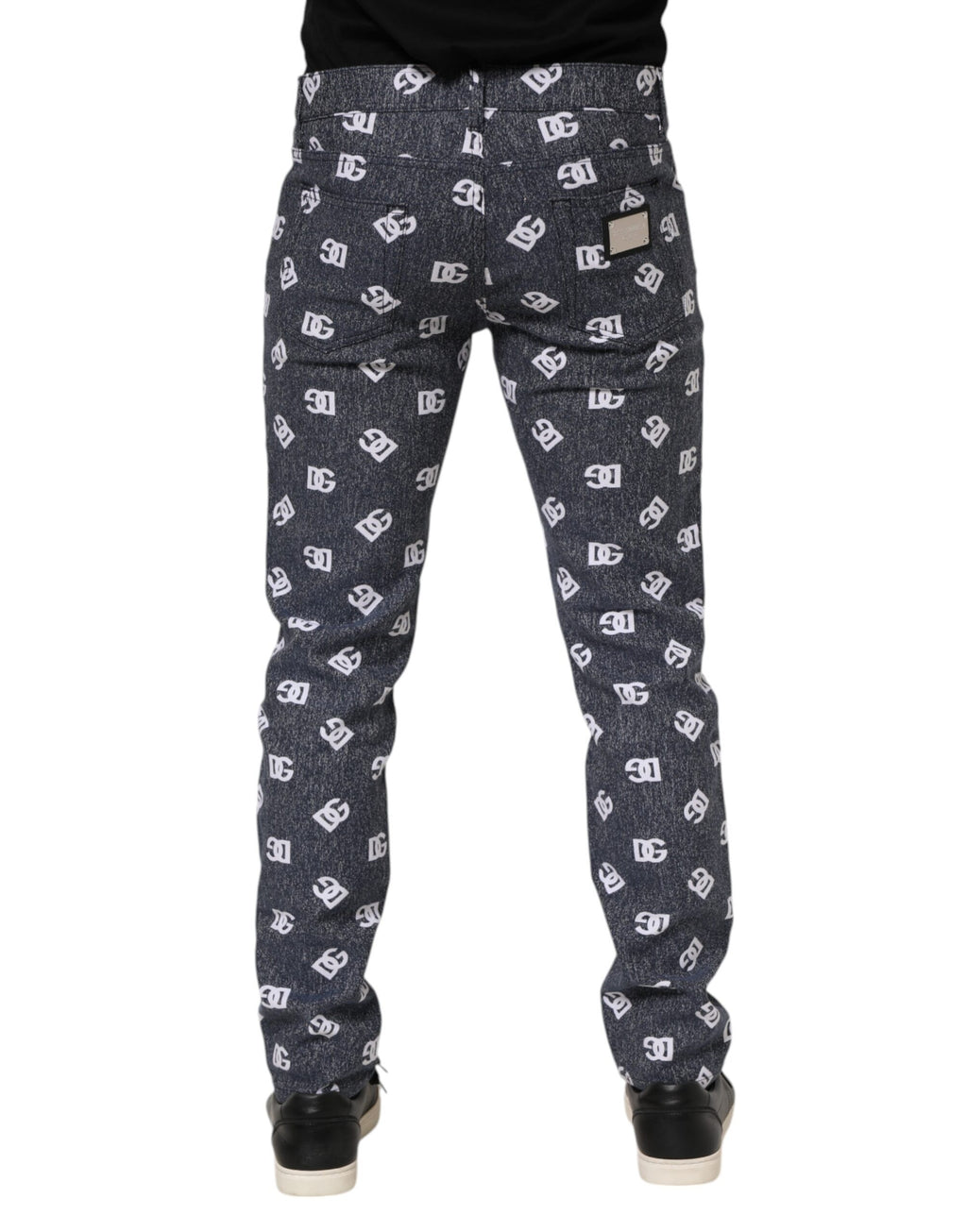Dolce & Gabbana Grey Skinny Jeans for Men side view