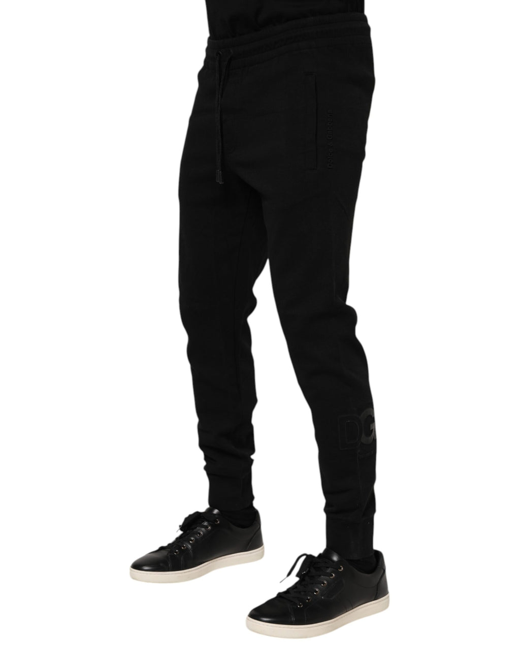 Dolce & Gabbana Black Athletic Pants for Men detail view