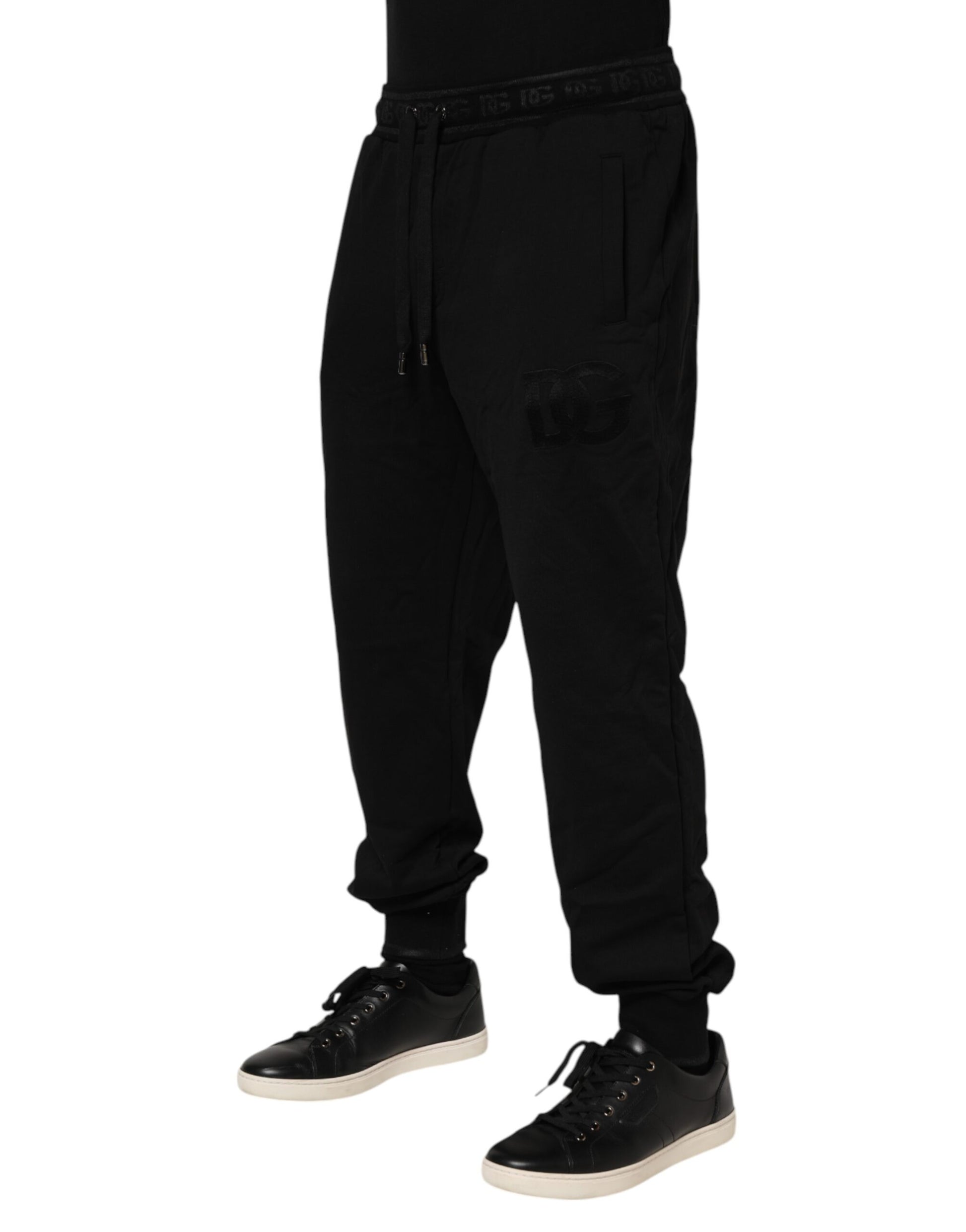 Dolce & Gabbana Black Athletic Pants for Men detail view
