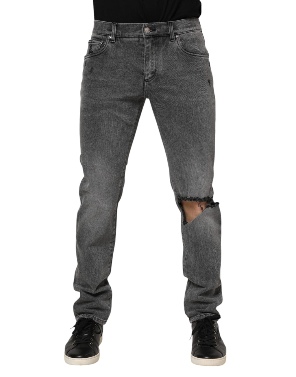 Dolce & Gabbana Grey Skinny Jeans for Men alternate view