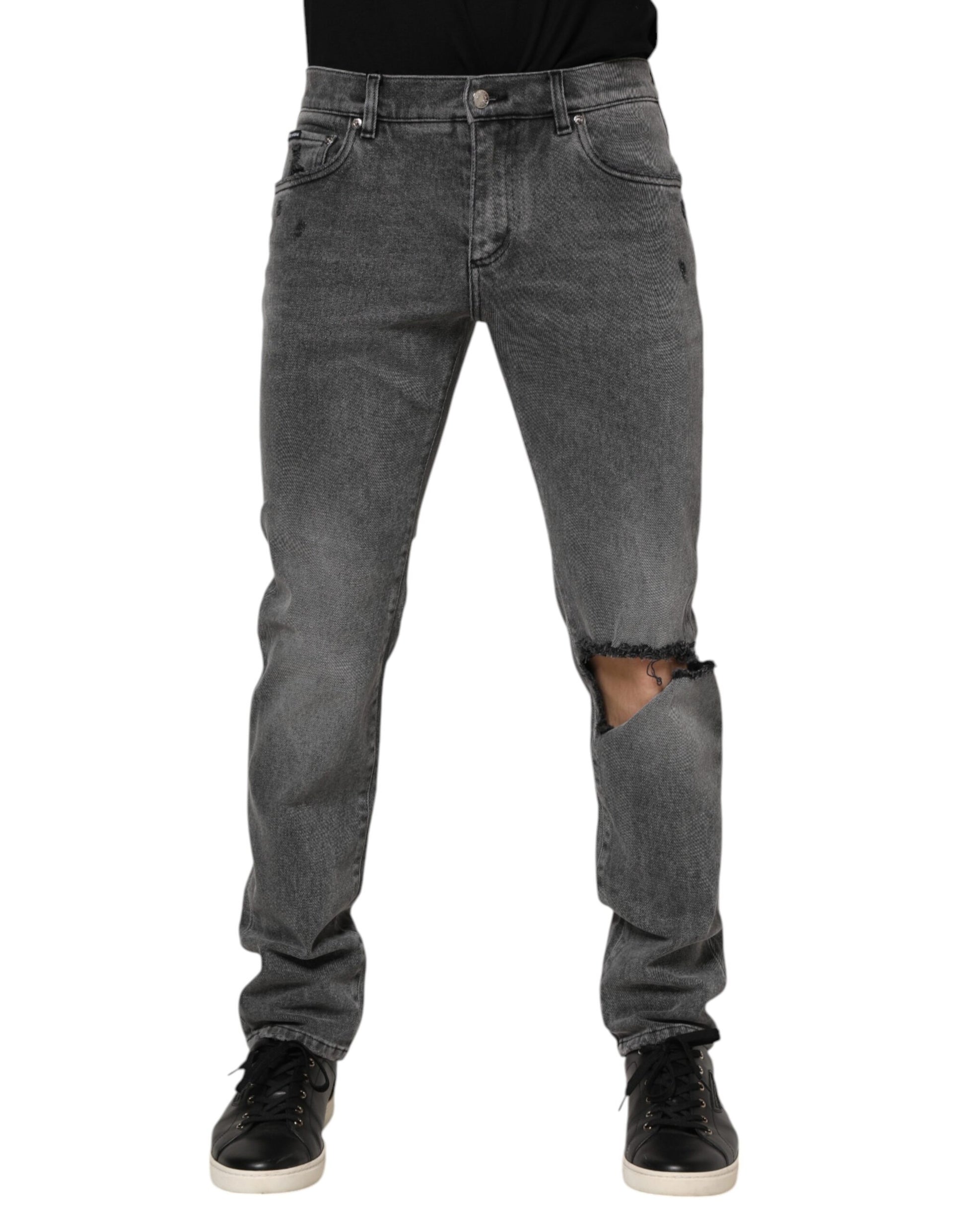 Dolce & Gabbana Grey Skinny Jeans for Men alternate view