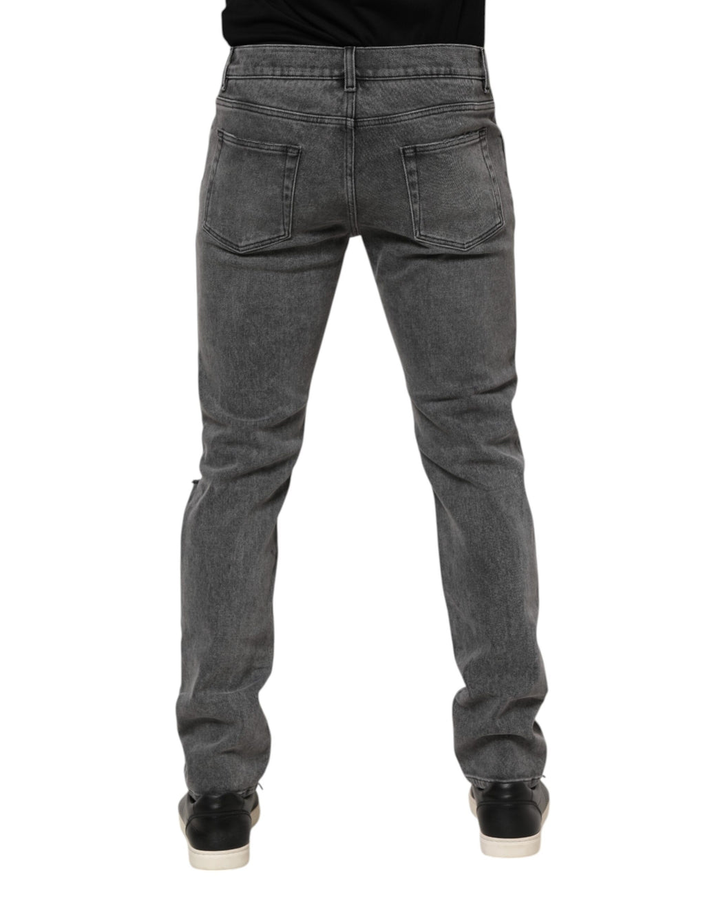 Dolce & Gabbana Grey Skinny Jeans for Men side view