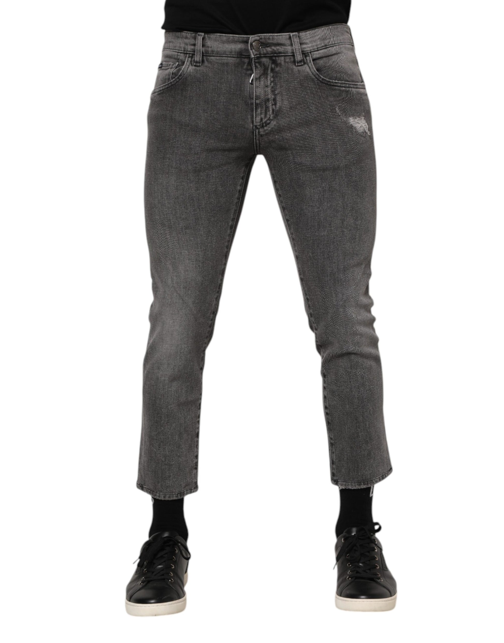 Dolce & Gabbana Grey Skinny Jeans for Men