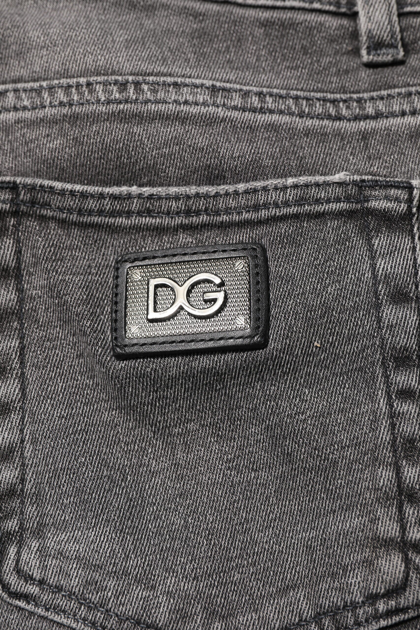 Dolce & Gabbana Grey Skinny Jeans for Men additional view