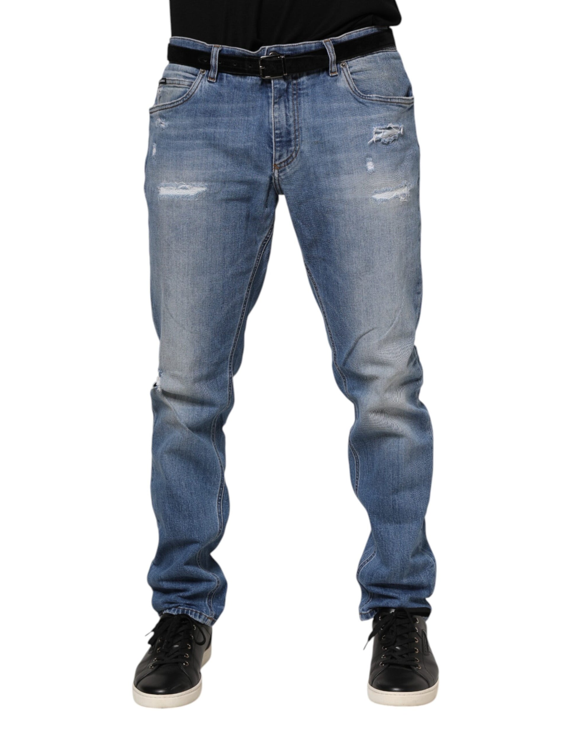 Dolce & Gabbana Blue Relaxed Fit Jeans for Men