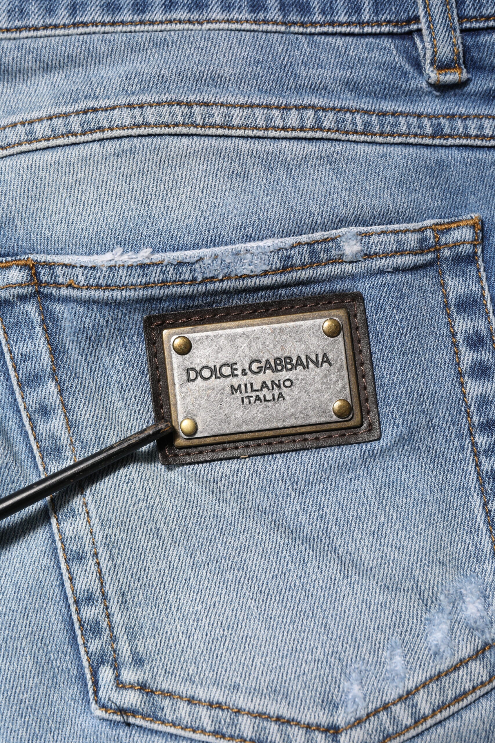 Dolce & Gabbana Blue Relaxed Fit Jeans for Men additional view