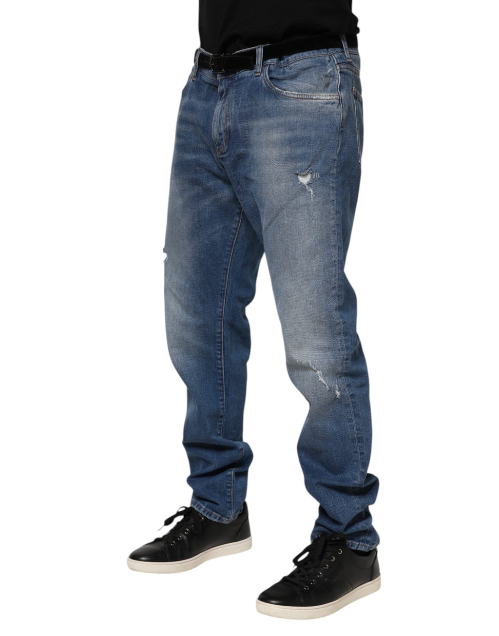 Dolce & Gabbana Blue Skinny Jeans for Men detail view