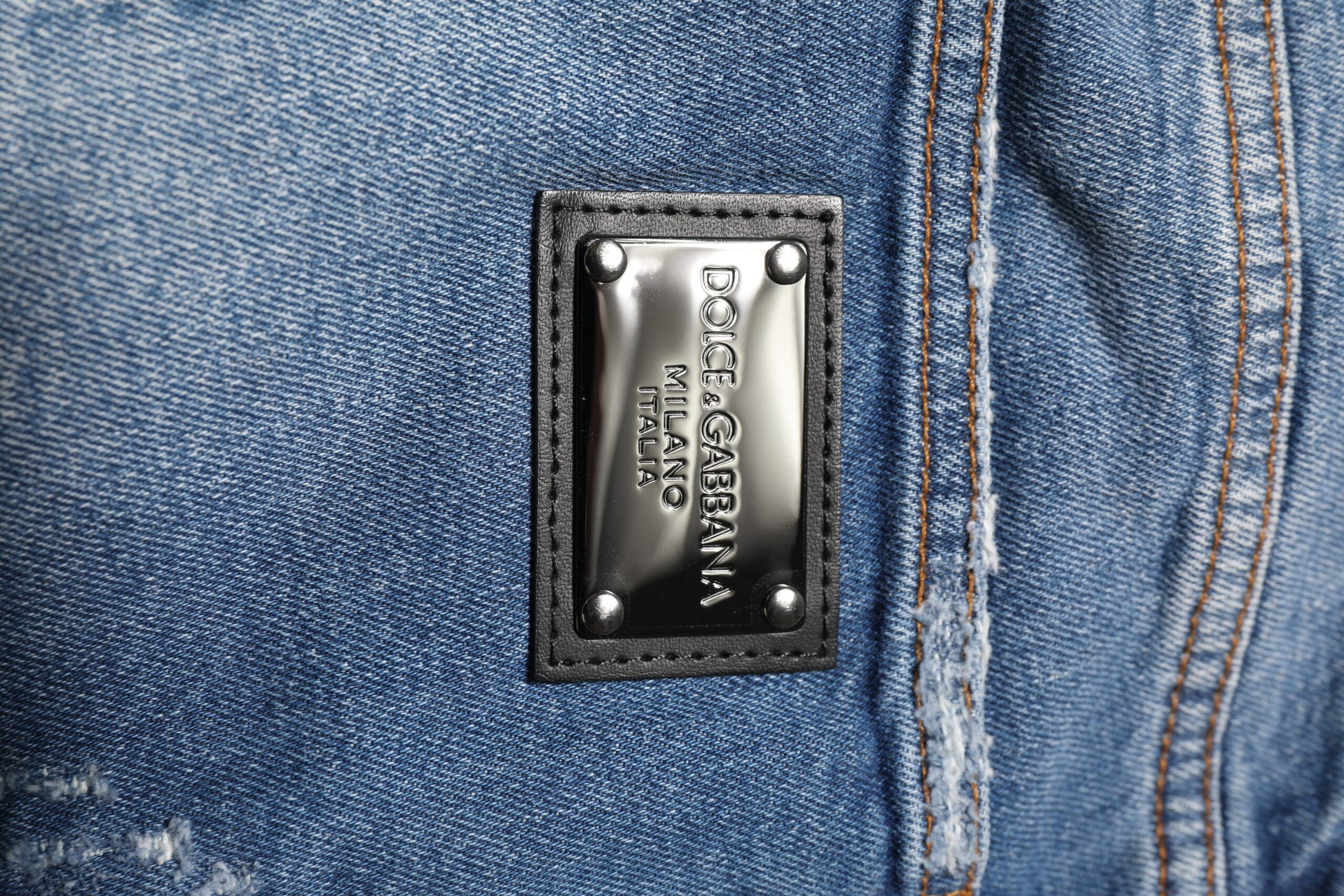 Dolce & Gabbana Blue Skinny Jeans for Men additional view