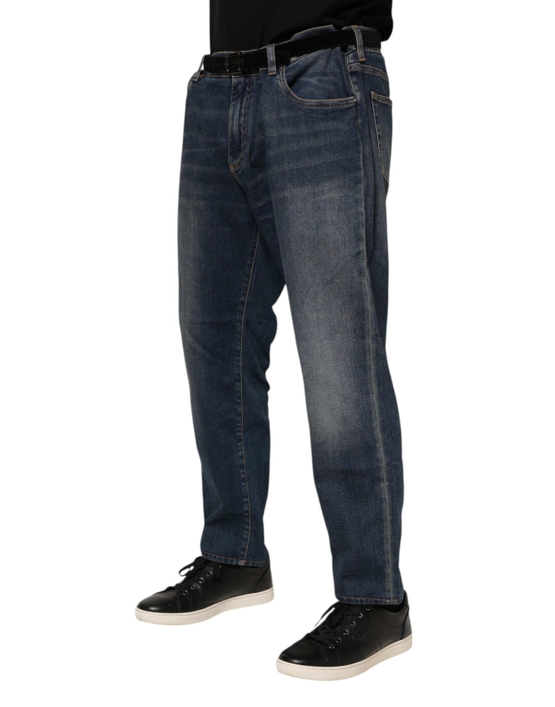 Dolce & Gabbana Blue Slim Fit Jeans for Men detail view