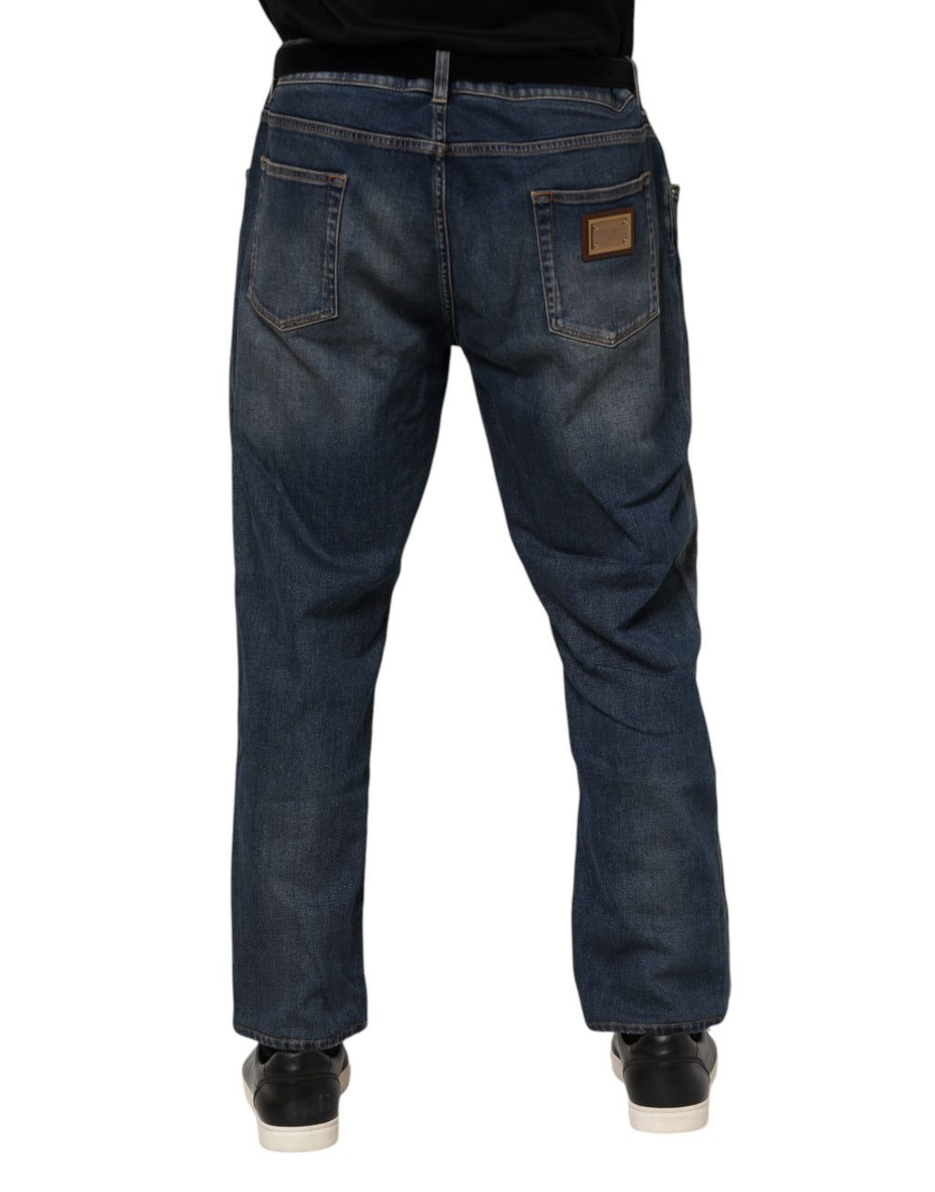 Dolce & Gabbana Blue Slim Fit Jeans for Men side view