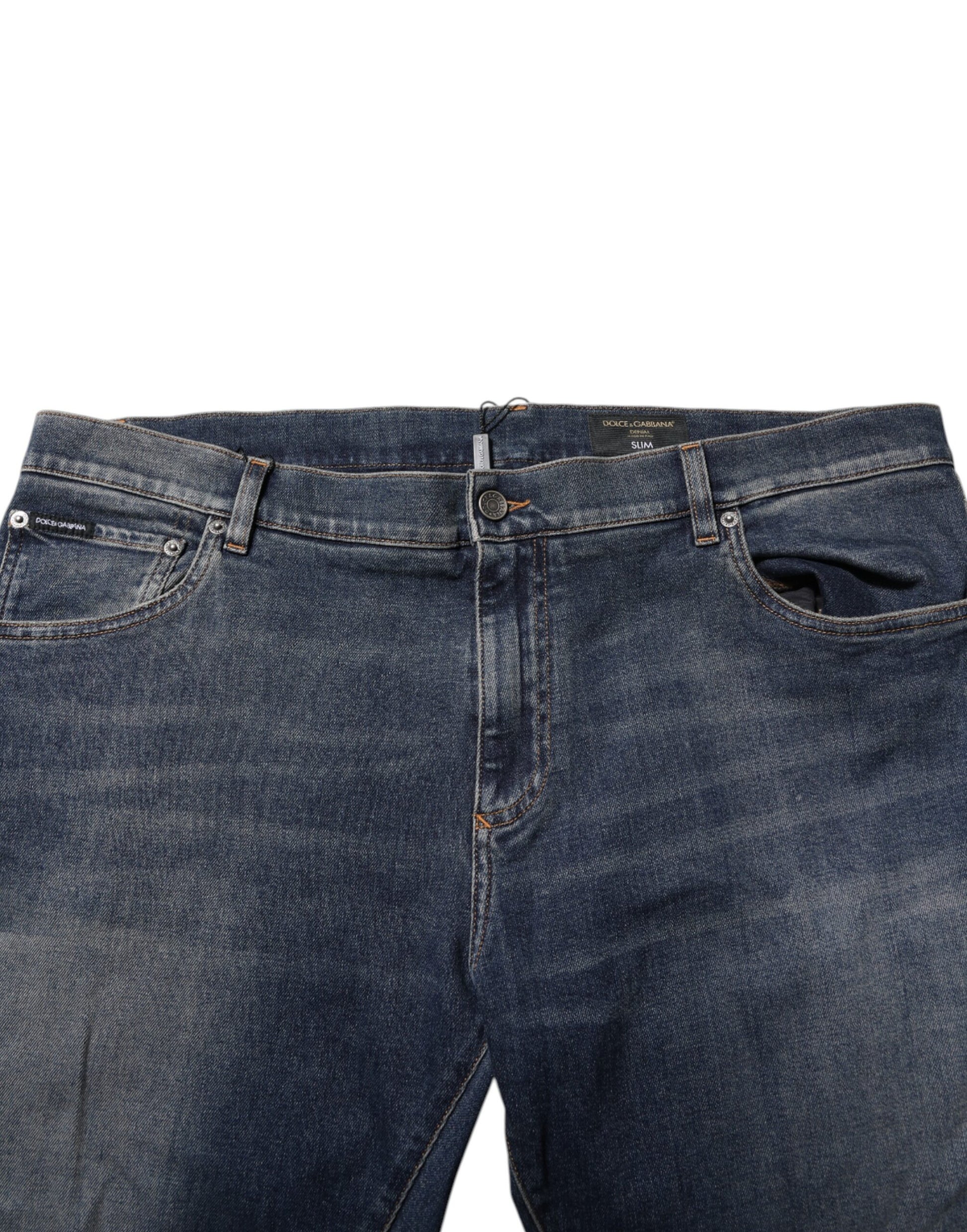 Dolce & Gabbana Blue Slim Fit Jeans for Men additional view