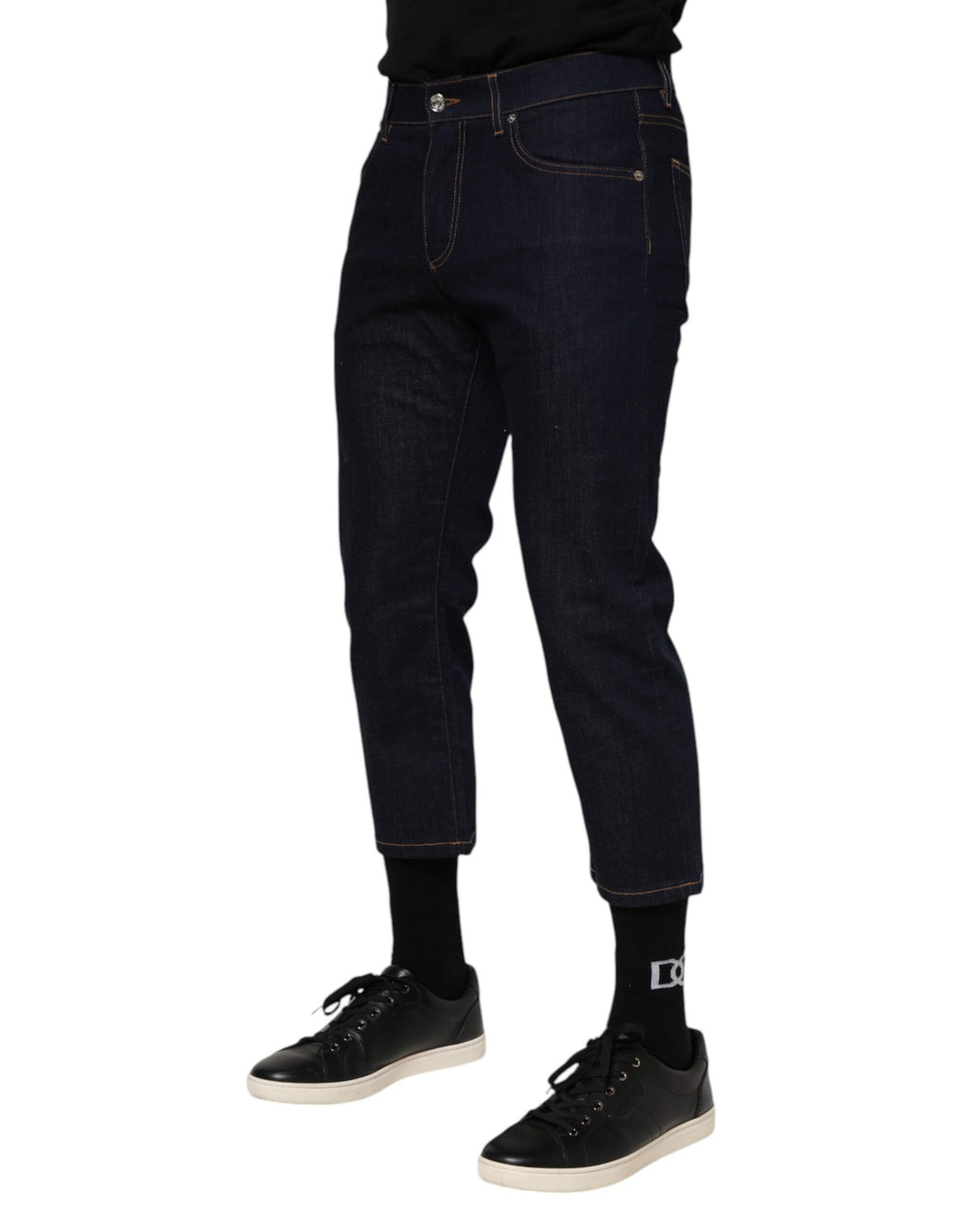Dolce & Gabbana Blue Slim Fit Jeans for Men detail view
