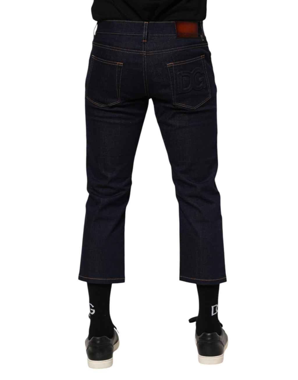 Dolce & Gabbana Blue Slim Fit Jeans for Men side view
