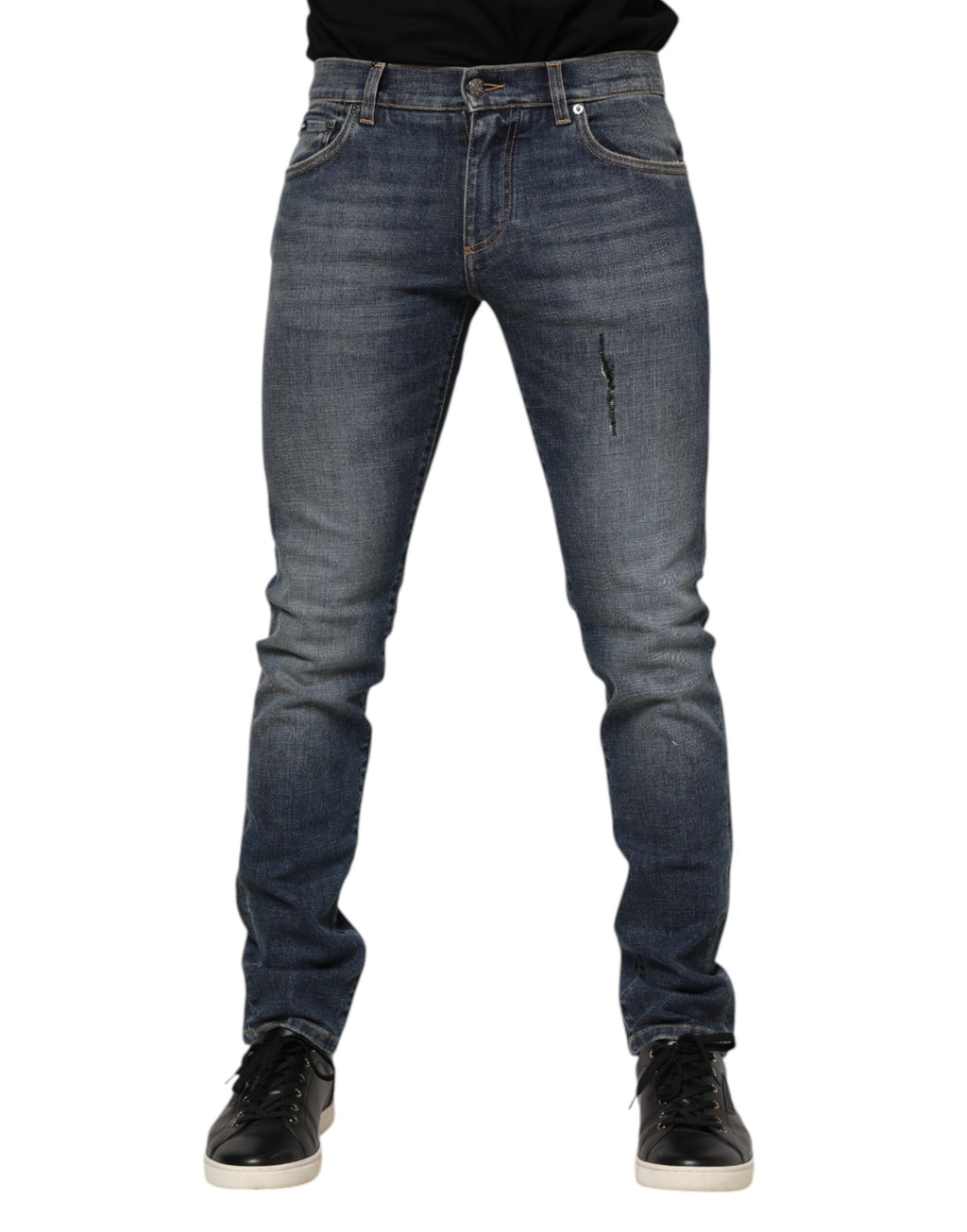 Dolce & Gabbana Blue Skinny Jeans for Men