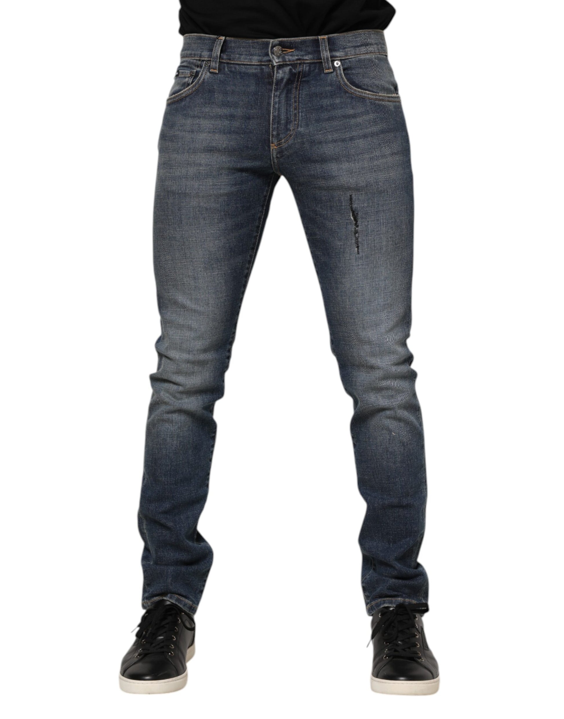Dolce & Gabbana Blue Skinny Jeans for Men alternate view