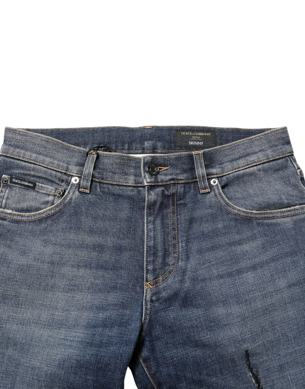 Dolce & Gabbana Blue Skinny Jeans for Men additional view