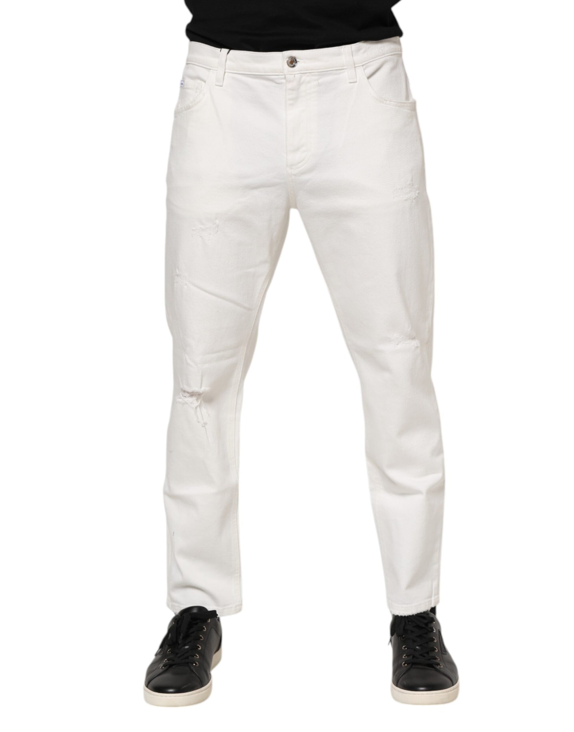 Dolce & Gabbana White Relaxed Fit Jeans for Men alternate view