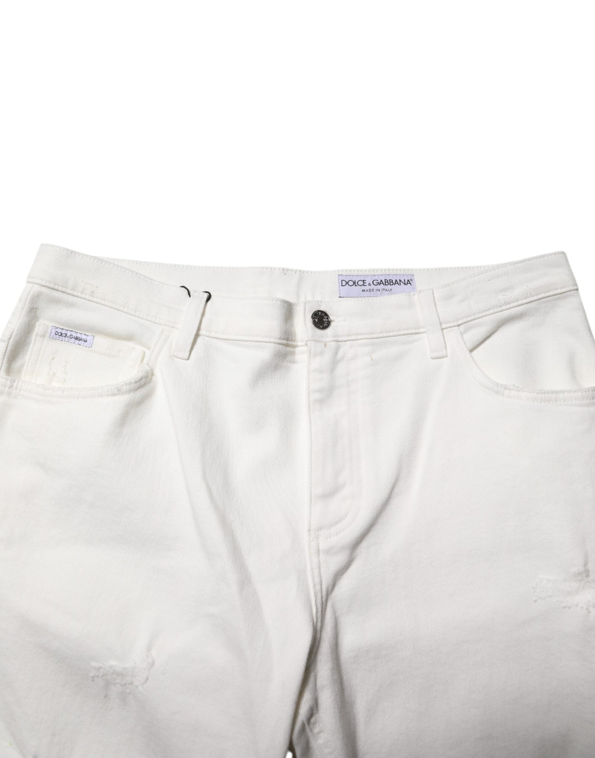 Dolce & Gabbana White Relaxed Fit Jeans for Men additional view