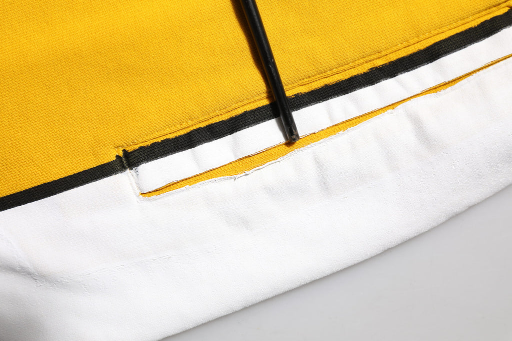 Pantalon de jogging Dolce & Gabbana en coton à cordon coulissant et imprimé jaune