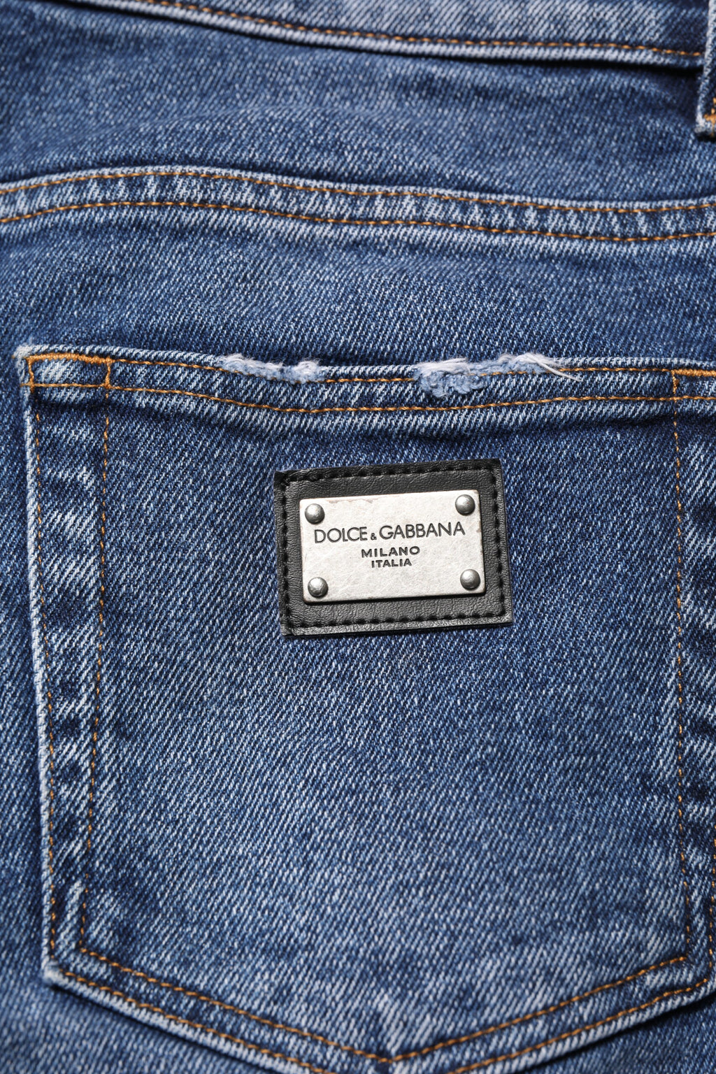 Dolce & Gabbana Blue Skinny Jeans for Men additional view