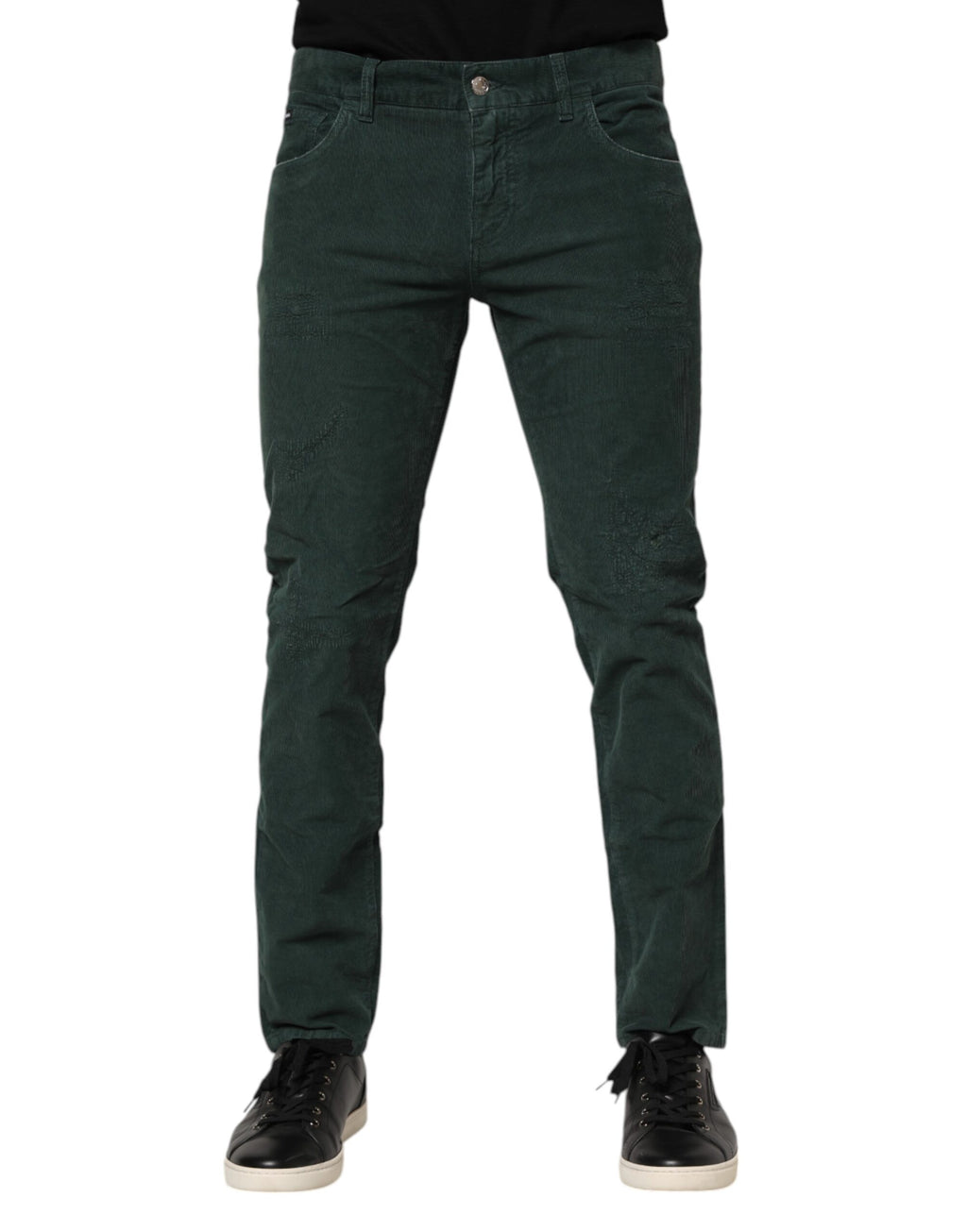 Dolce & Gabbana Green Skinny Pants for Men