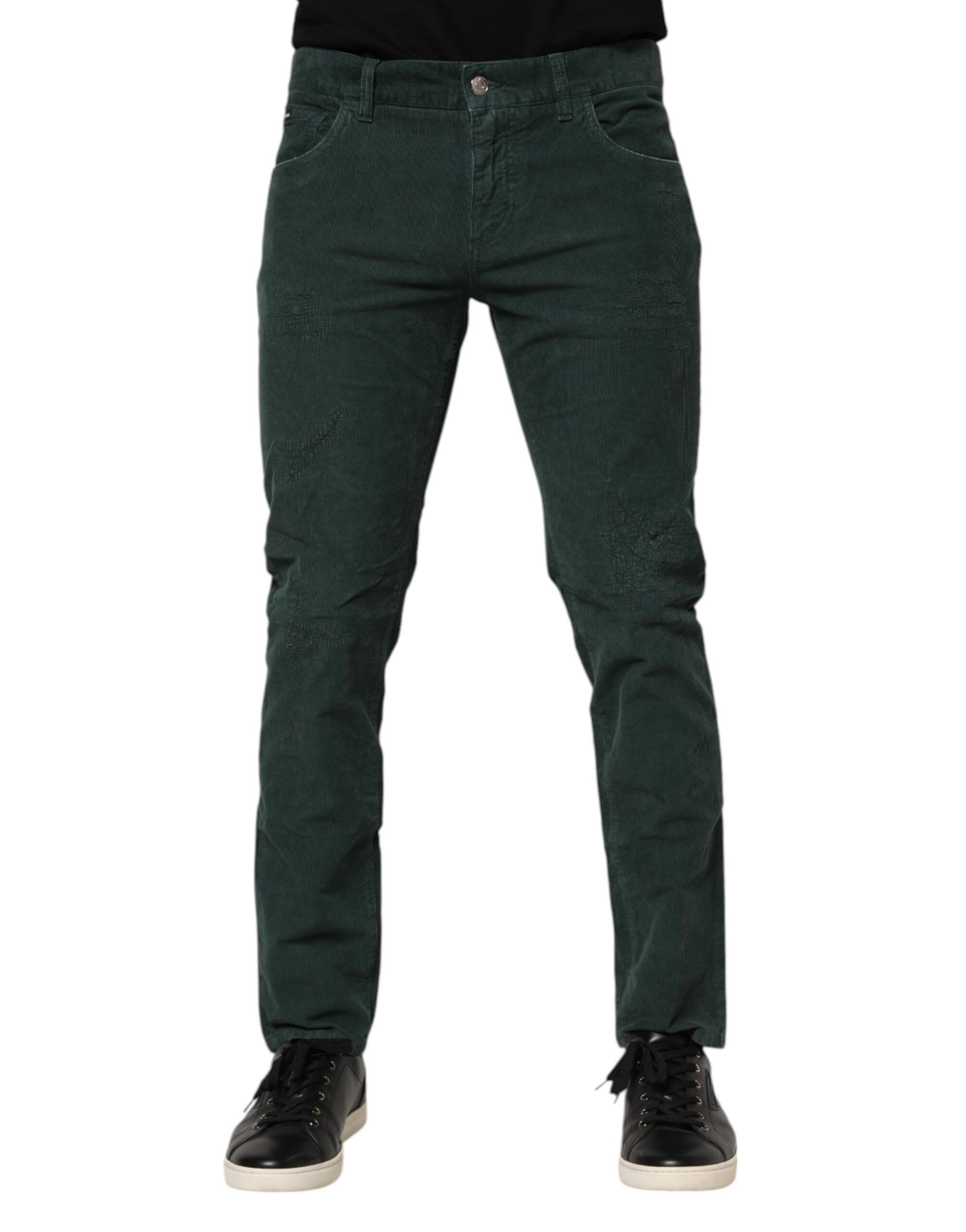 Dolce & Gabbana Green Skinny Pants for Men alternate view