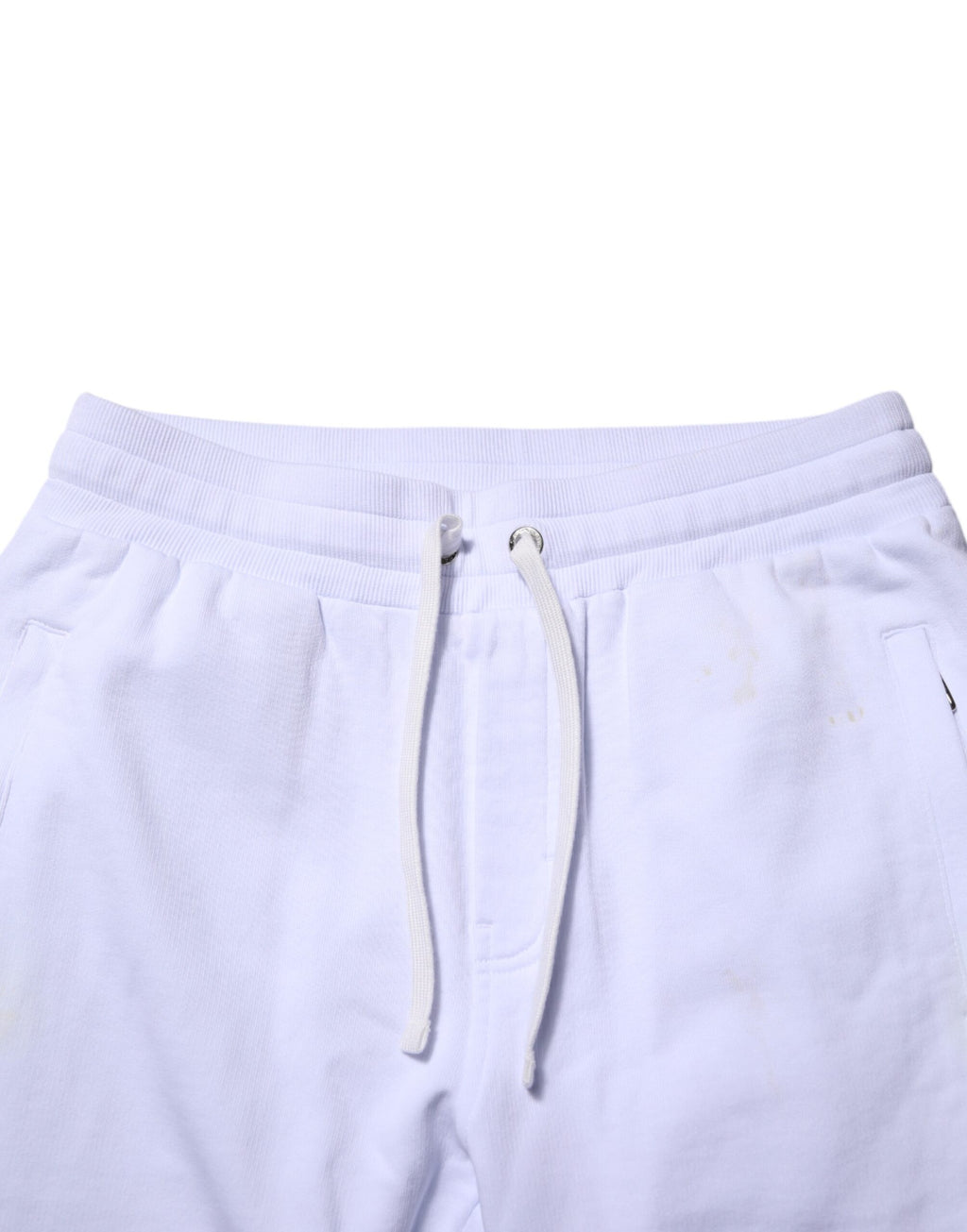 Pantalon de jogging Dolce & Gabbana en coton blanc à cordon de serrage