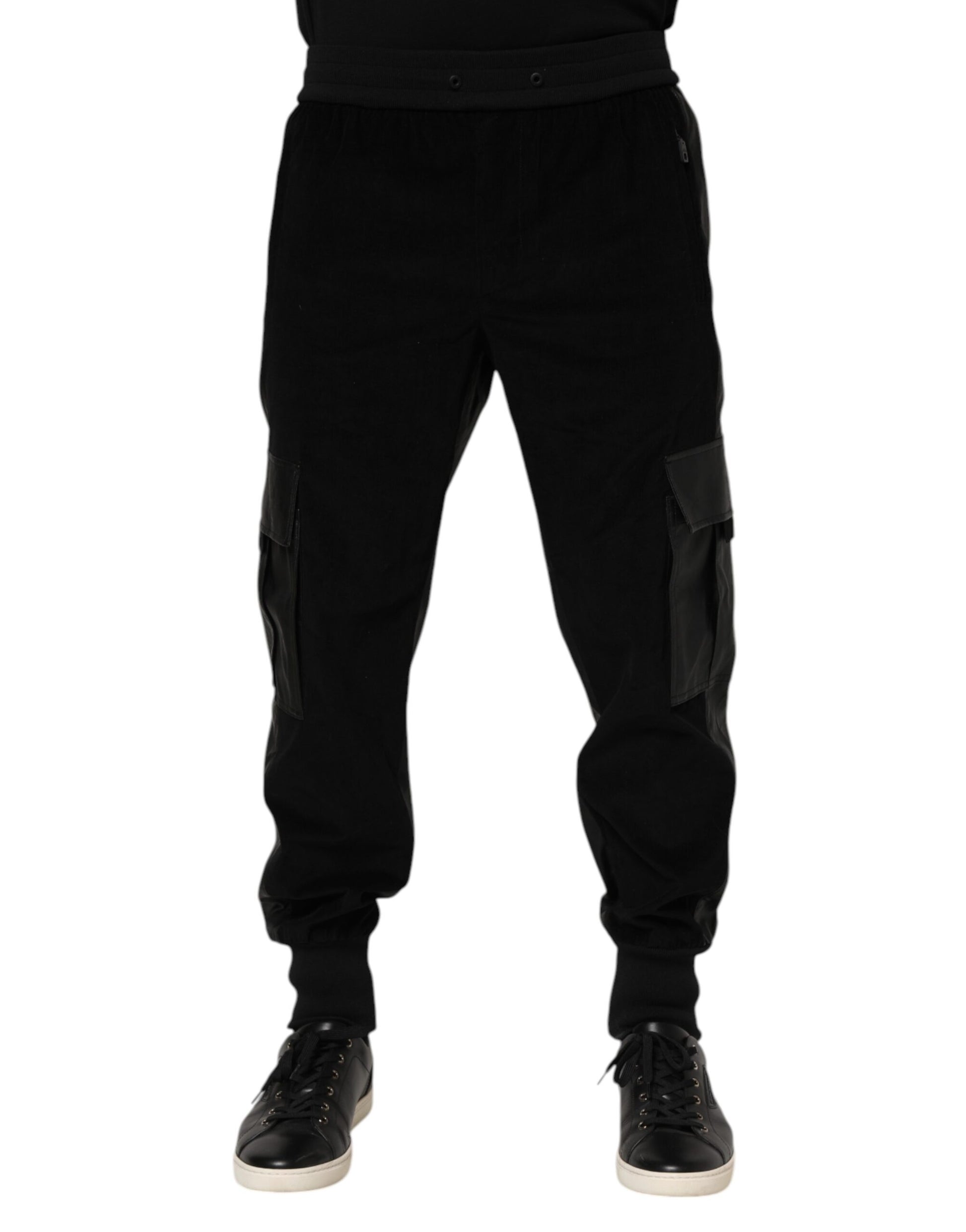 Dolce & Gabbana Black Athletic Pants for Men