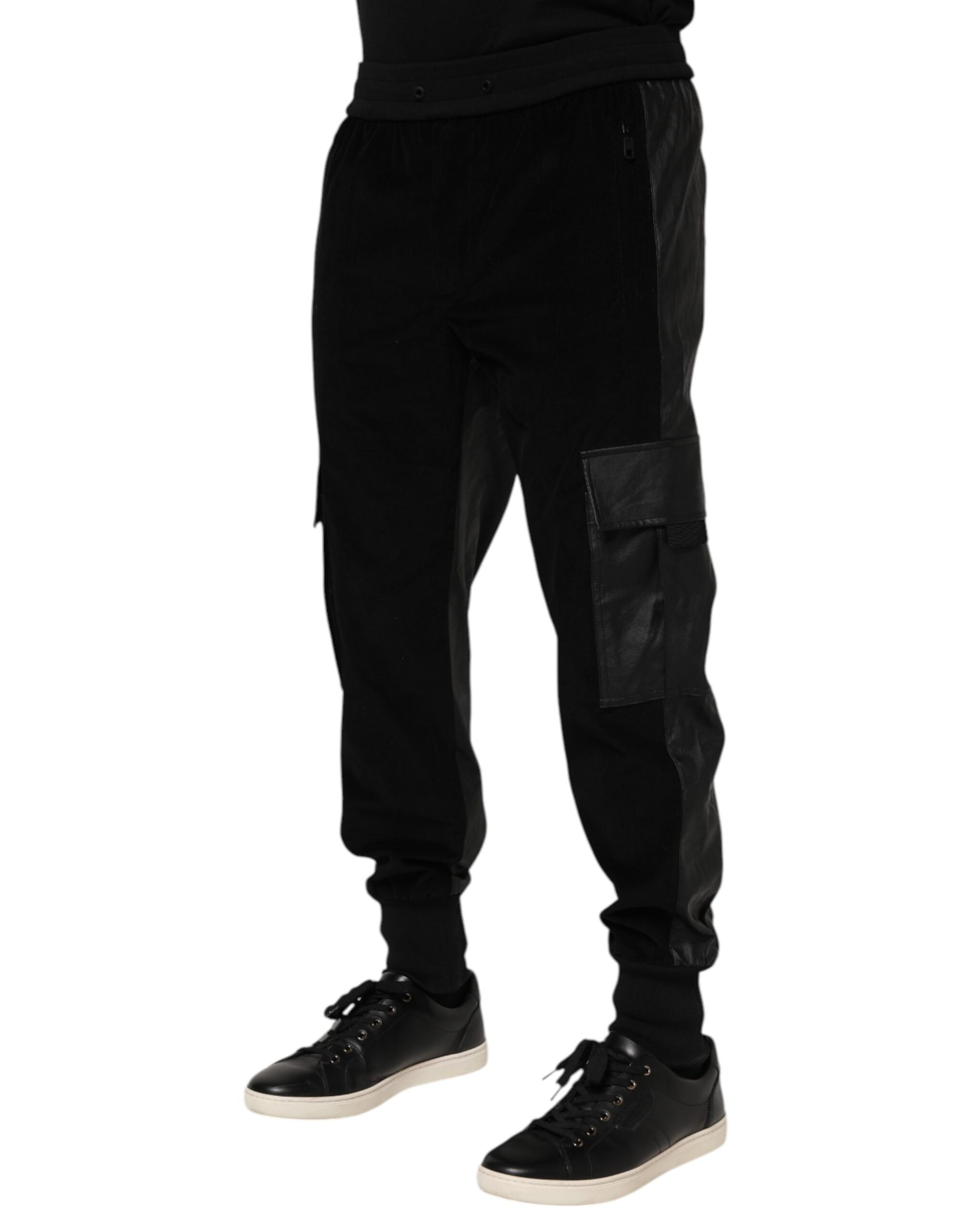 Dolce & Gabbana Black Athletic Pants for Men detail view