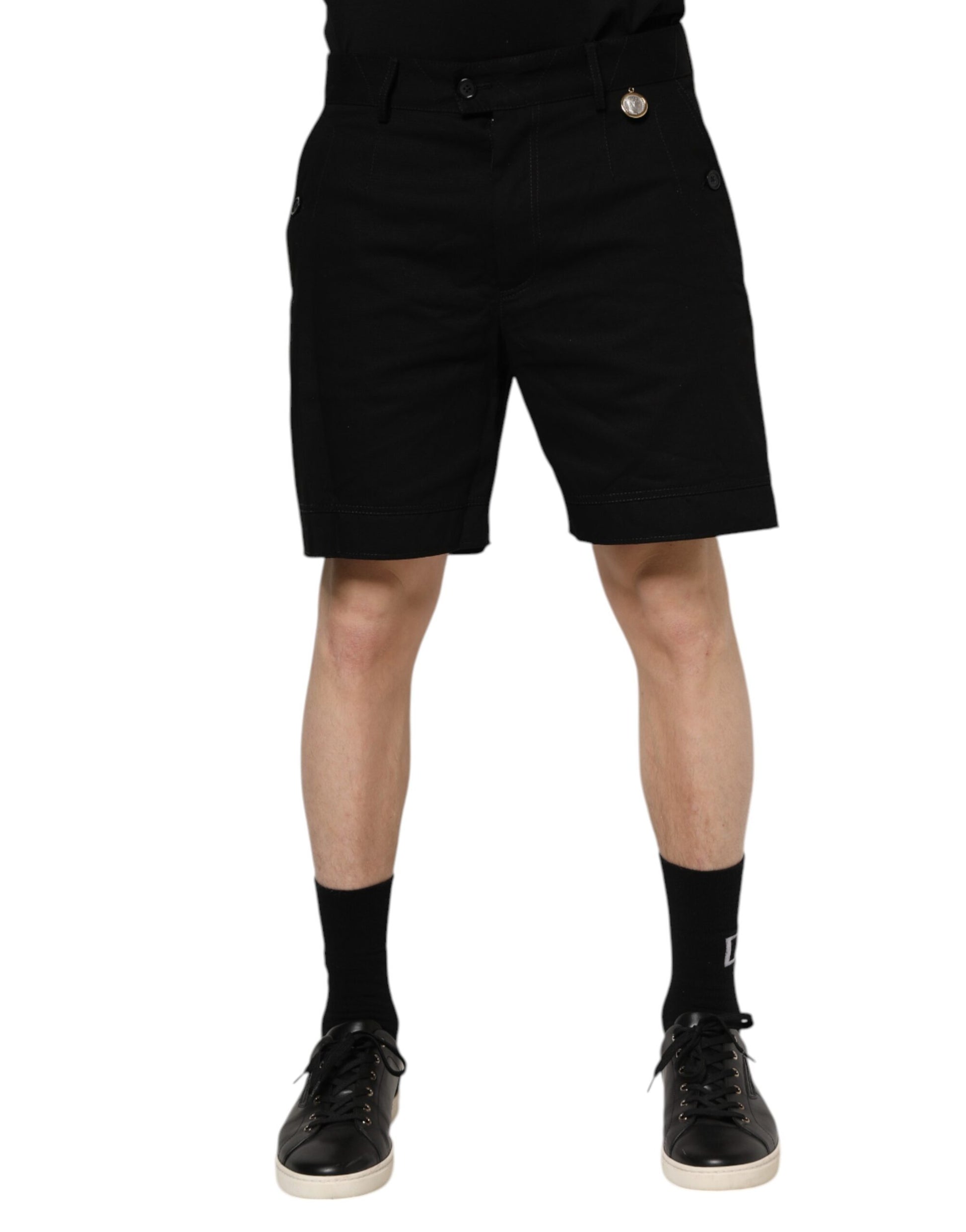 Dolce & Gabbana Black Bermuda for Men
