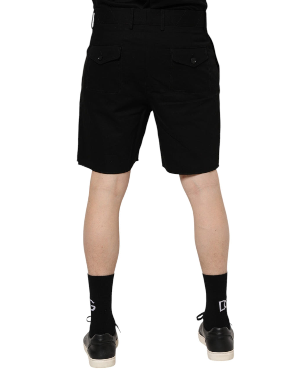 Dolce & Gabbana Black Bermuda for Men side view