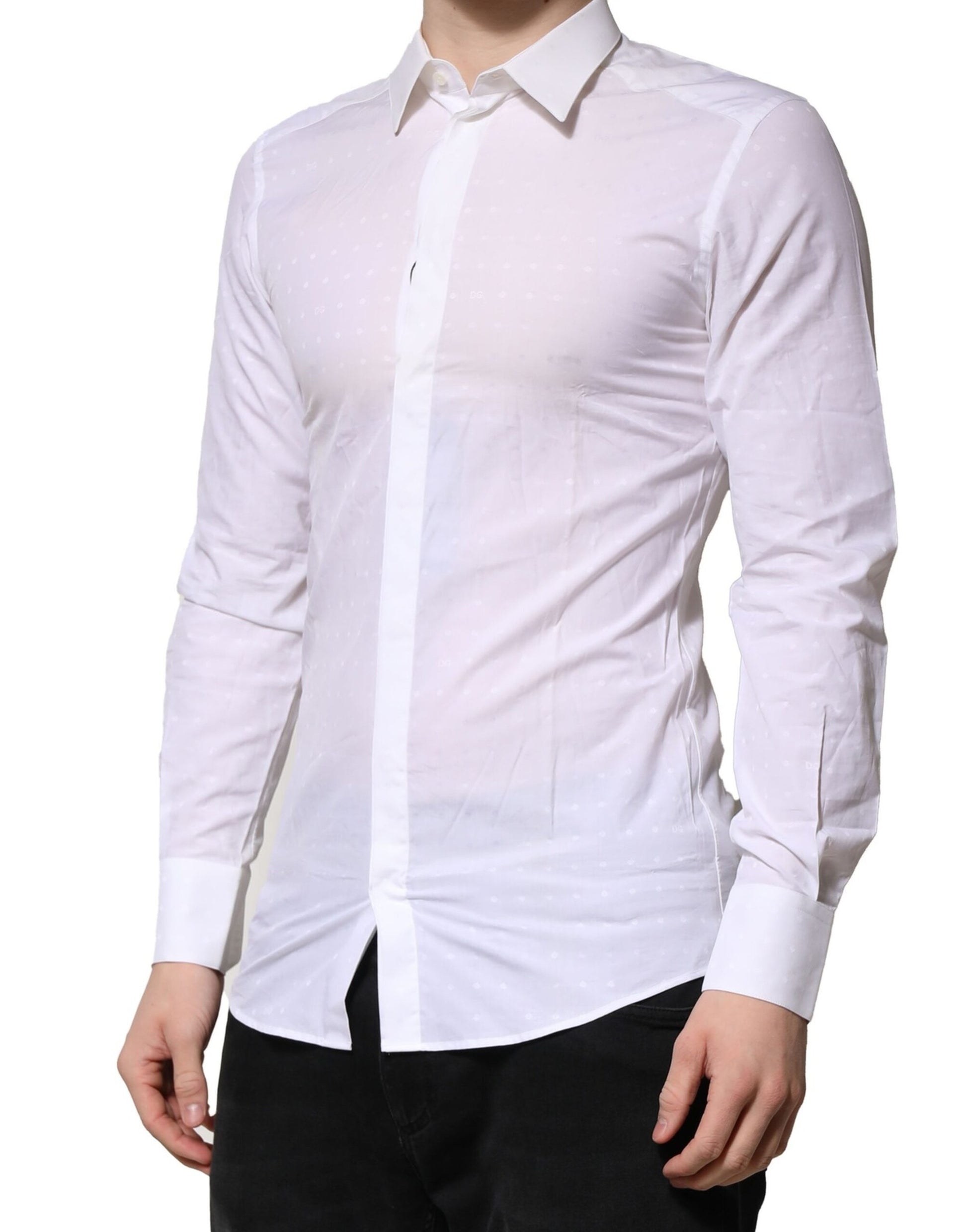 Dolce & Gabbana White Dress Shirt for Men detail view