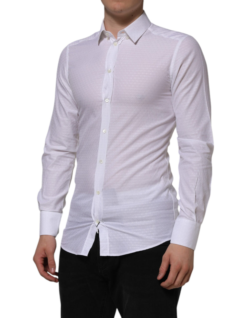 Dolce & Gabbana White Dress Shirt for Men detail view